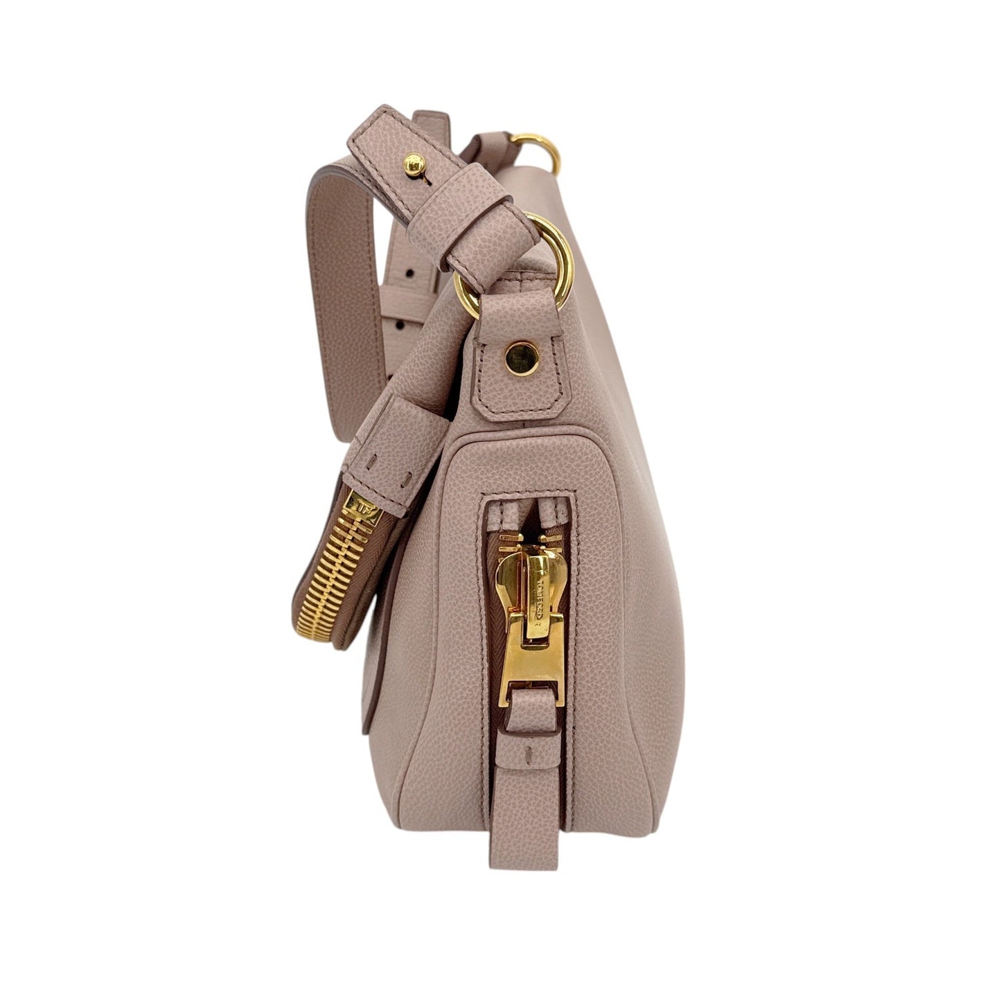 TOM FORD Jennifer Grained Leather Medium Bag in Tuscany Pink