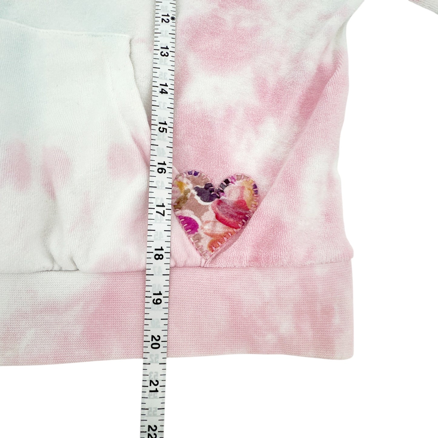 LOVESHACKFANCY Kirby Tie Dyed Terry Hoodie In Cherry Fizz S