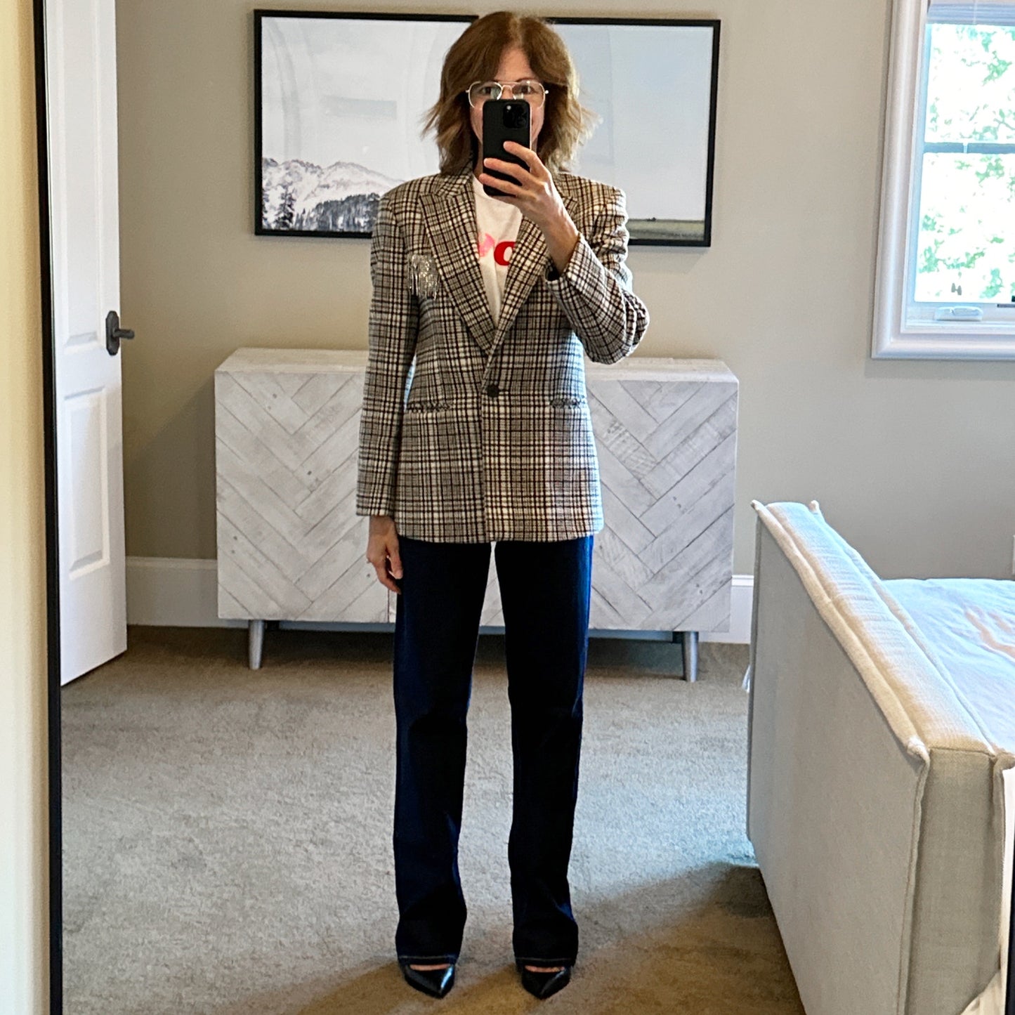 SANDRO Brooch Jacket S