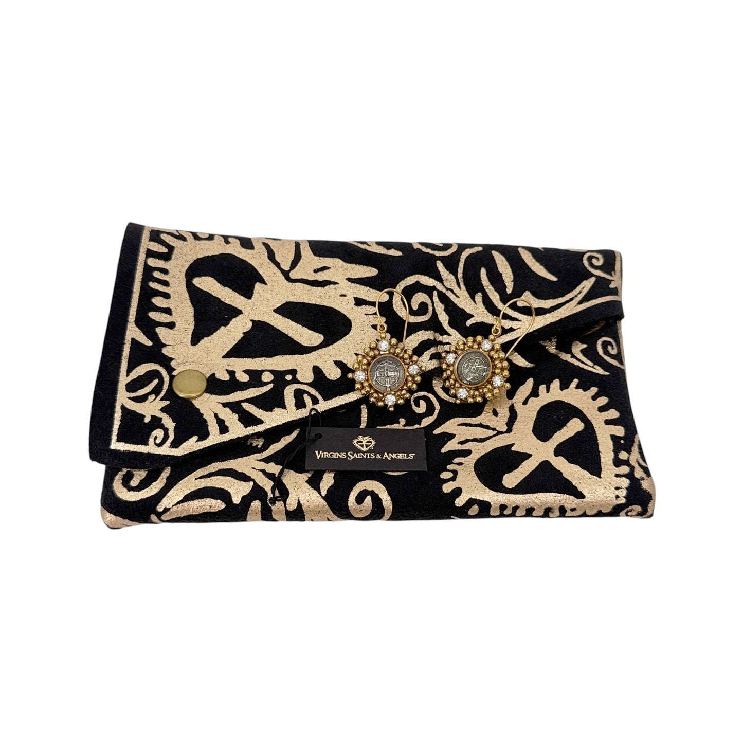 VIRGINS SAINTS & ANGELS VSA Petite Cloister Earrings San Benito in Gold