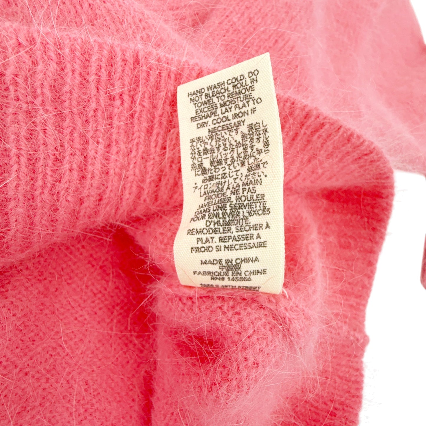 THE GREAT. The Fluffy Slouch Cardigan in Cherry Blossom 0|XS