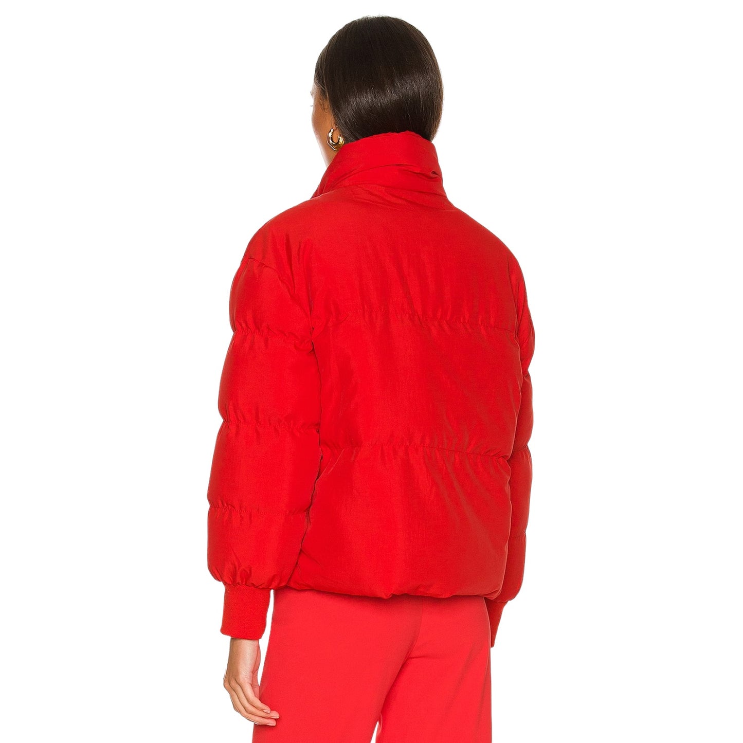 LOVERS+FRIENDS Jillian Puffer Jacket in Red XS