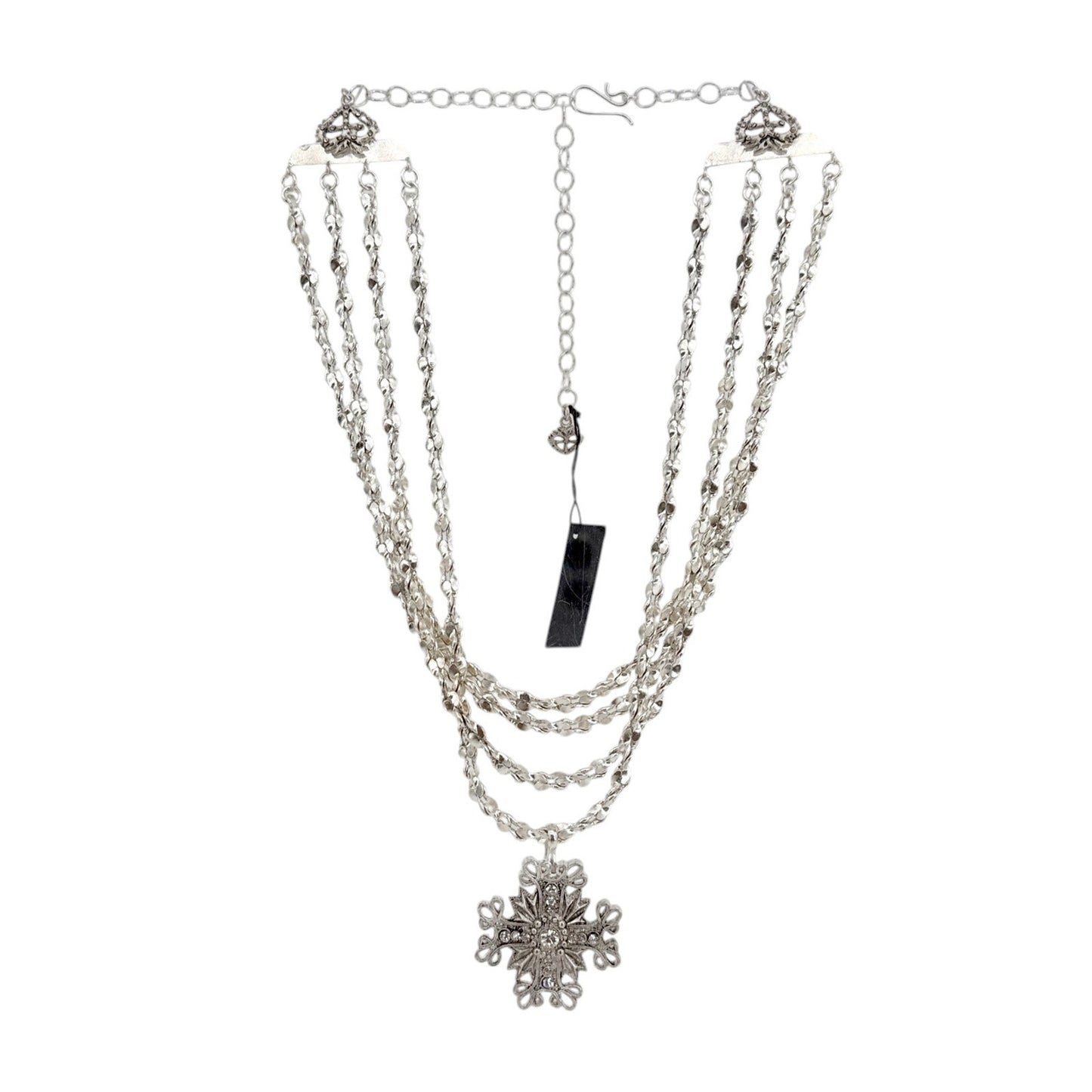 VIRGINS SAINTS & ANGELS VSA Love Chain Necklace with Electra Medallion in Silver