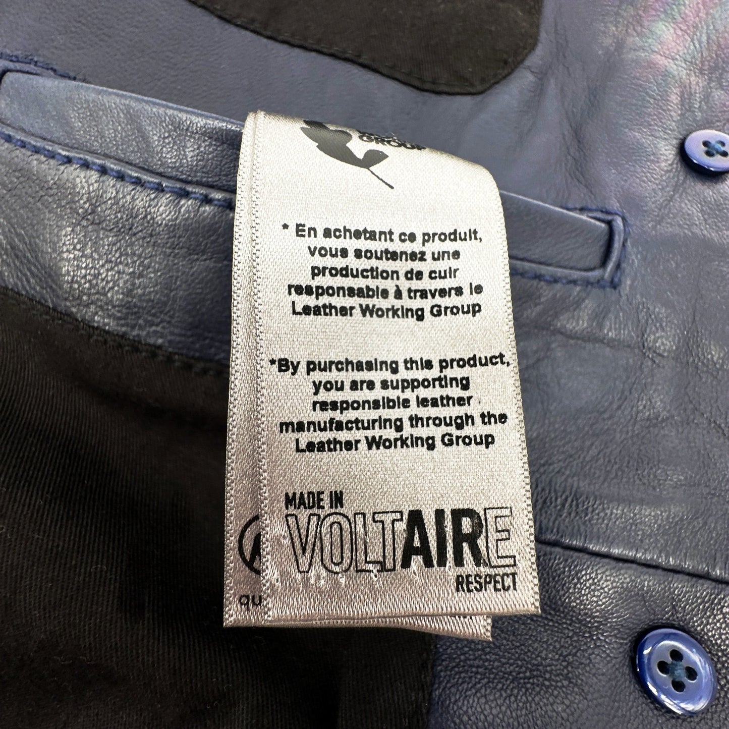 ZADIG & VOLTAIRE Liams Leather Jacket M