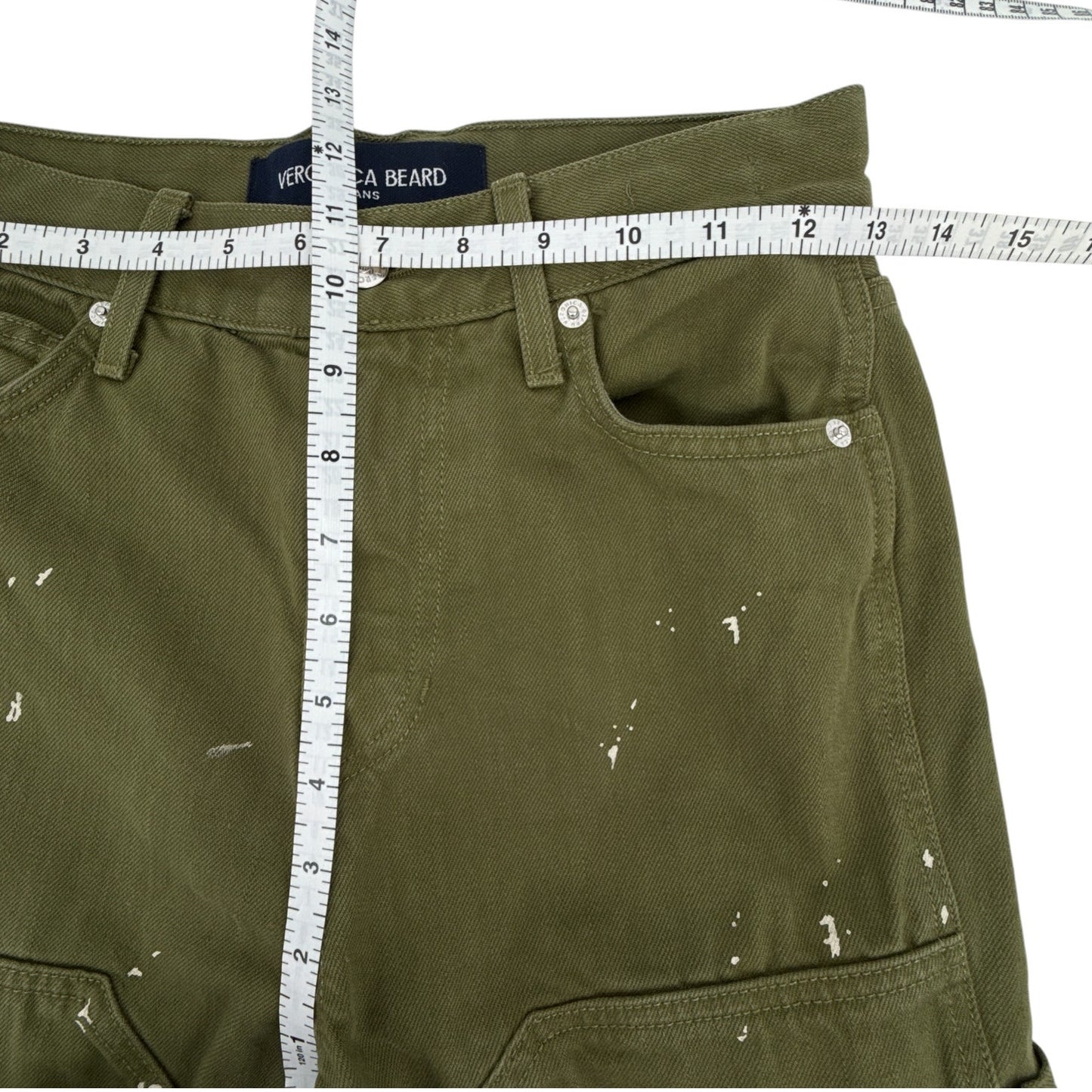 VERONICA BEARD Dylan Paint Splatter Straight Leg Pant 24