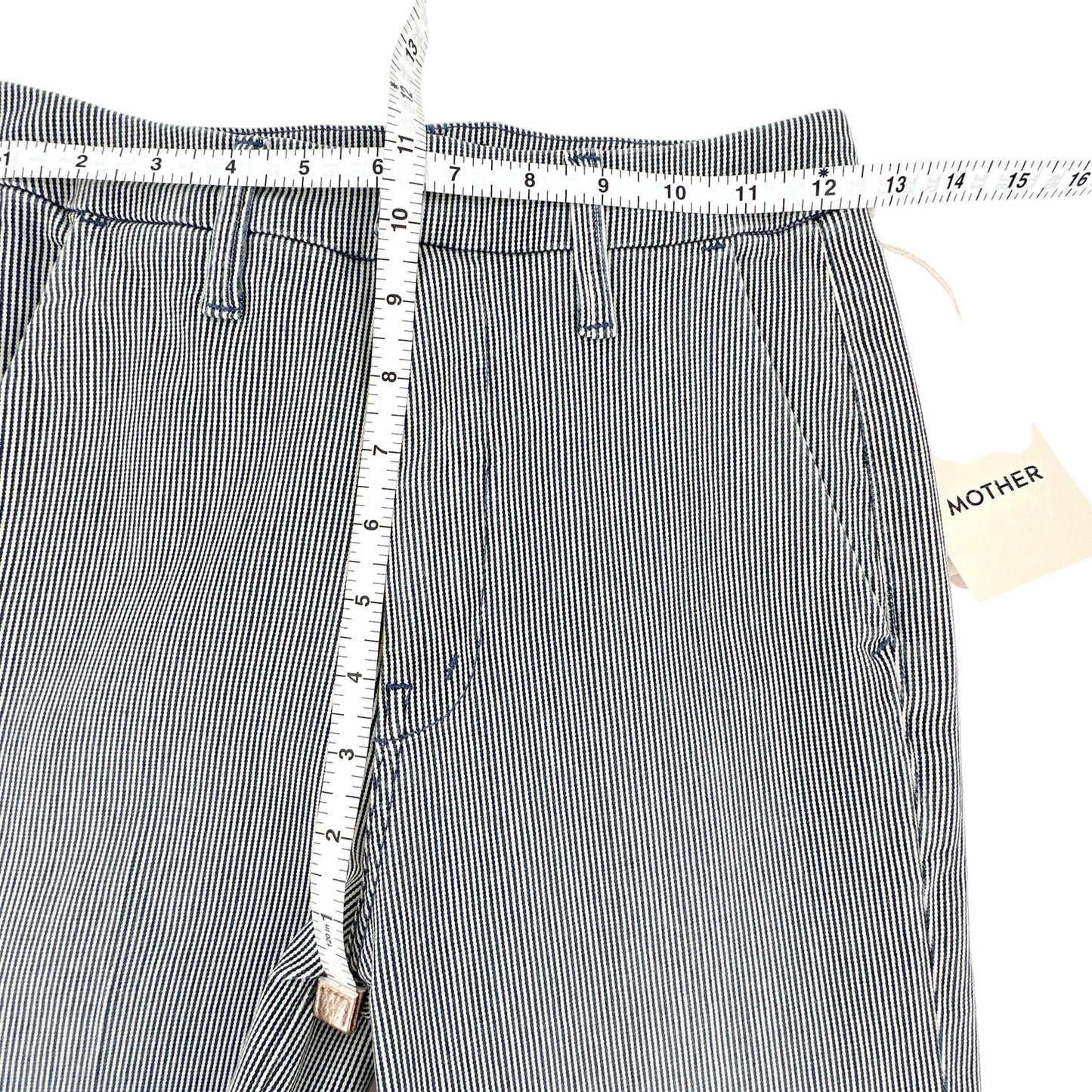 MOTHER Roller Crop Prep Ankle Pant in Letting Off Steam 24