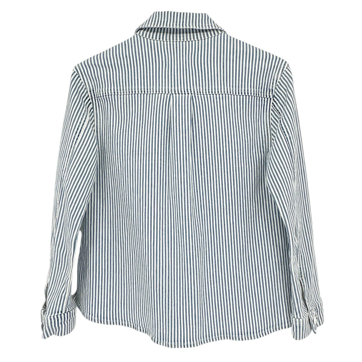 FRAME Engineer Striped Denim Shirt Jacket XS