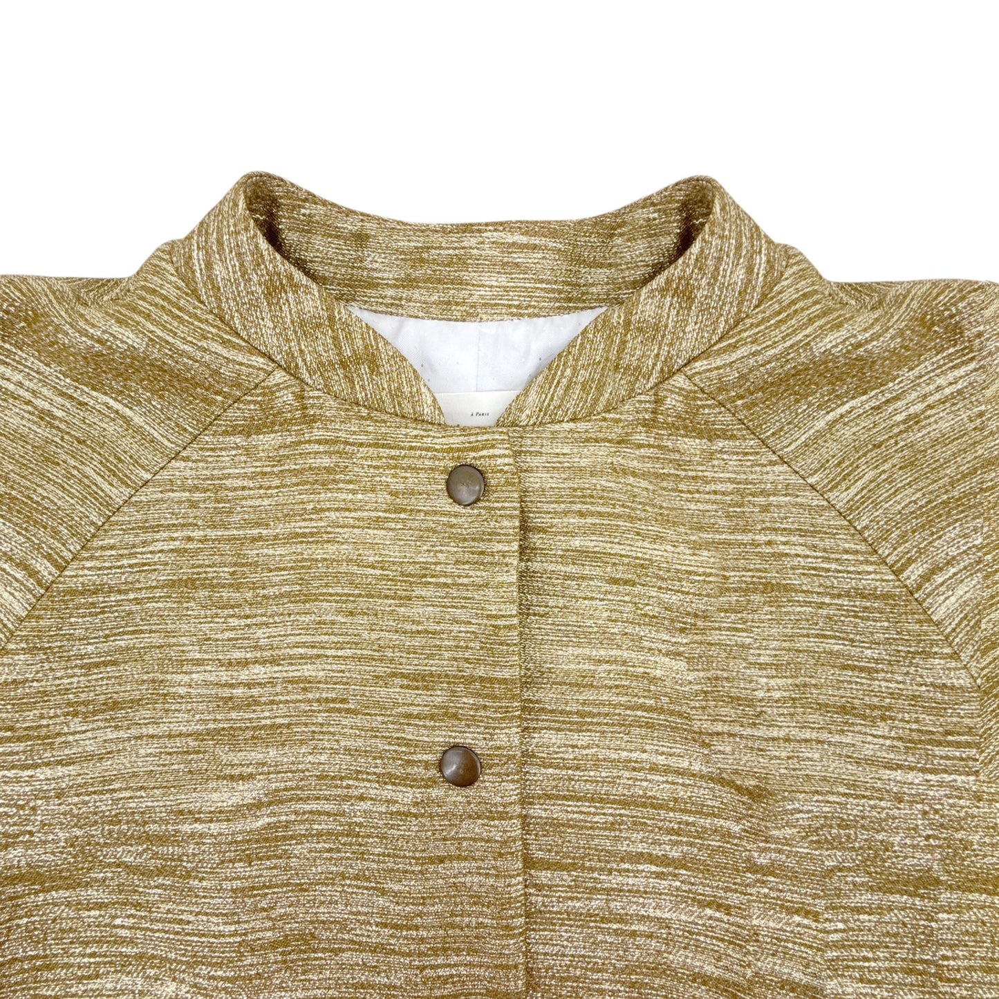 SEZANE Archie Jacket in Gold Viscose FR34|XS