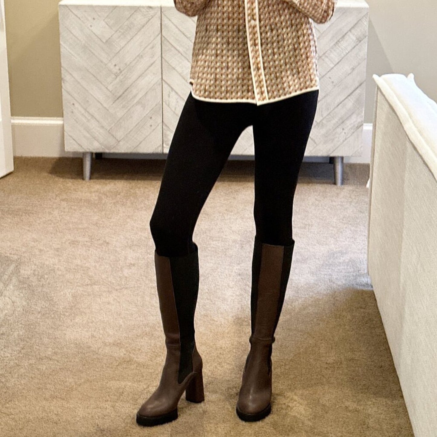 ATP Atelier Hella Leather Boots in Chocolate 37