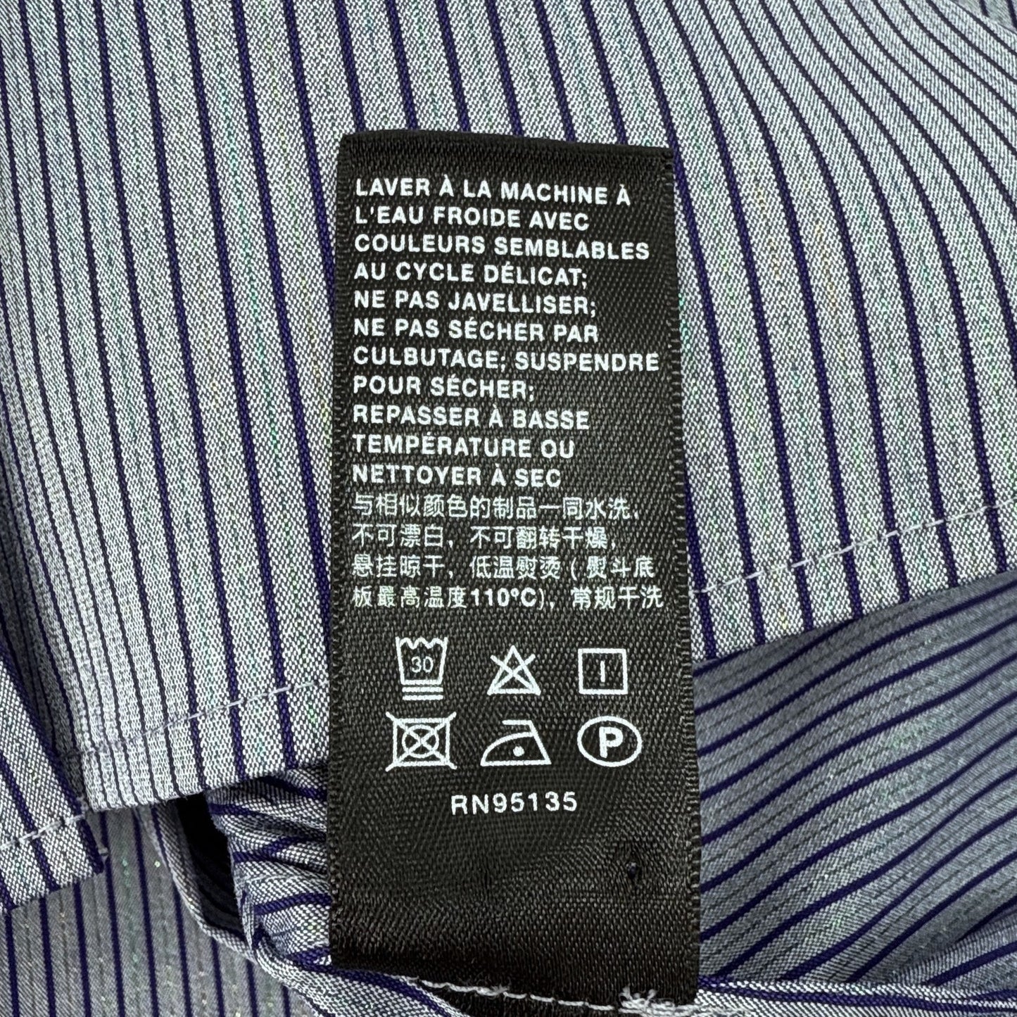 LAFAYETTE 148 New York Shirt in Bluestone Multi S