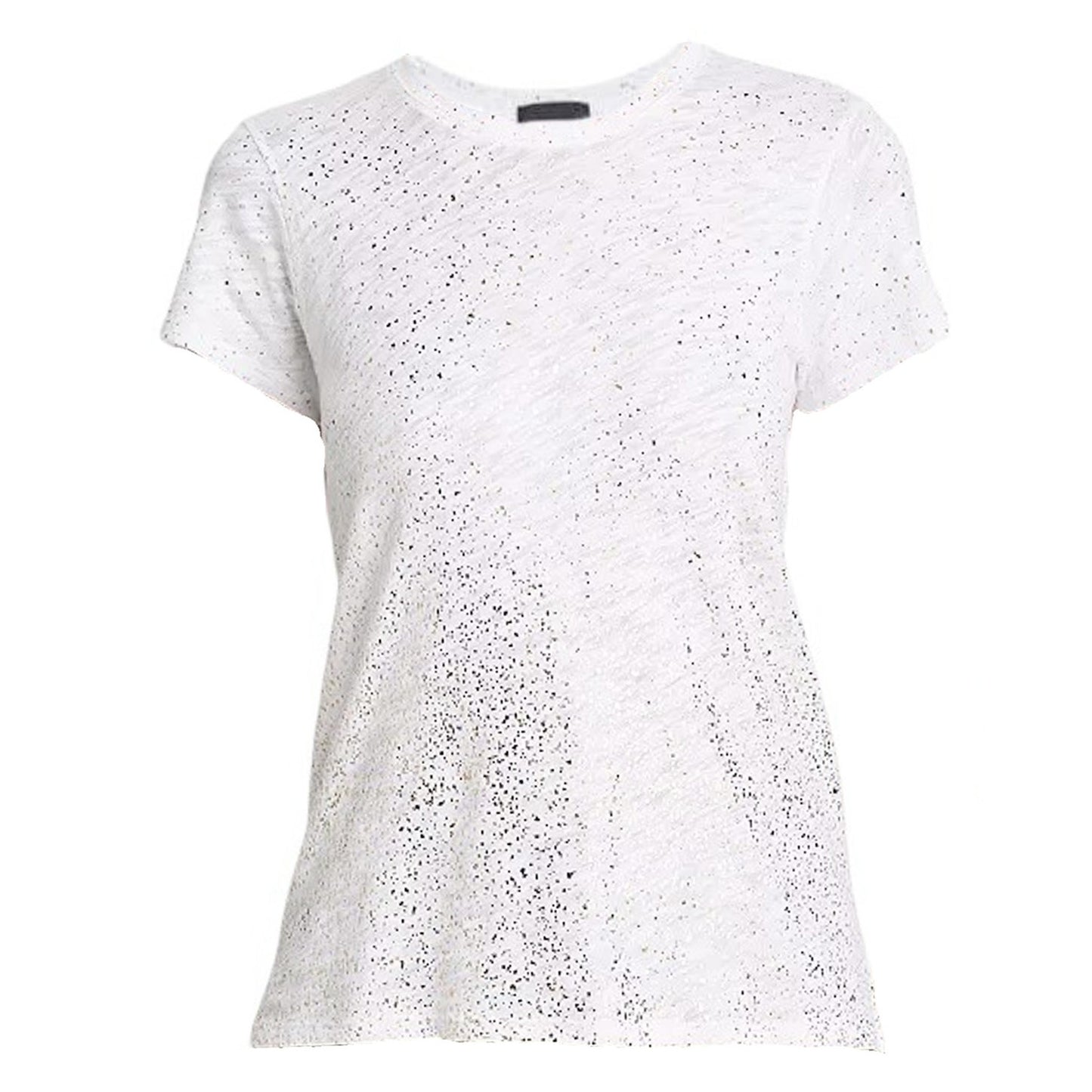 ATM Slub Jersey with Foil Schoolboy Short Sleeve Crew Neck Tee S
