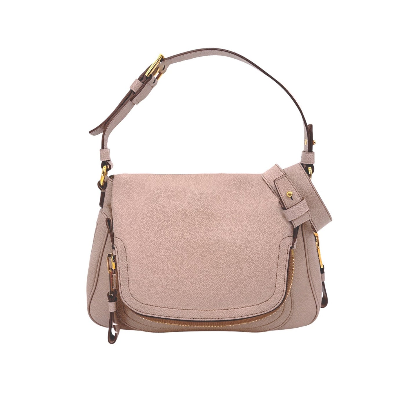 TOM FORD Jennifer Grained Leather Medium Bag in Tuscany Pink