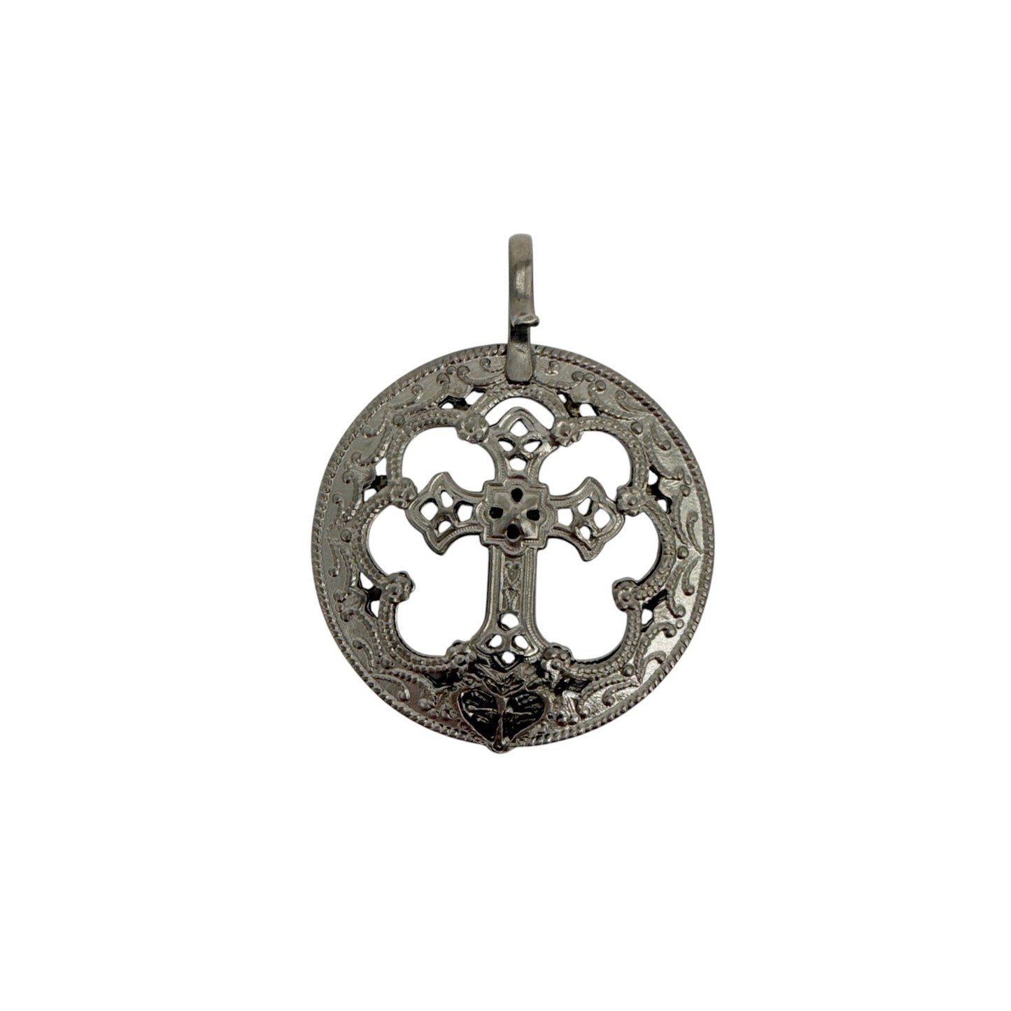 VIRGINS SAINTS & ANGELS VSA Basilica Hope Medallion in Gunmetal