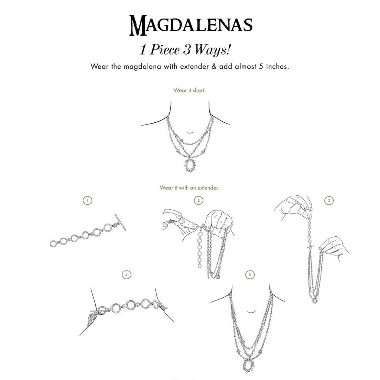 VIRGINS SAINTS & ANGELS VSA Magdalena Accessory in Silver