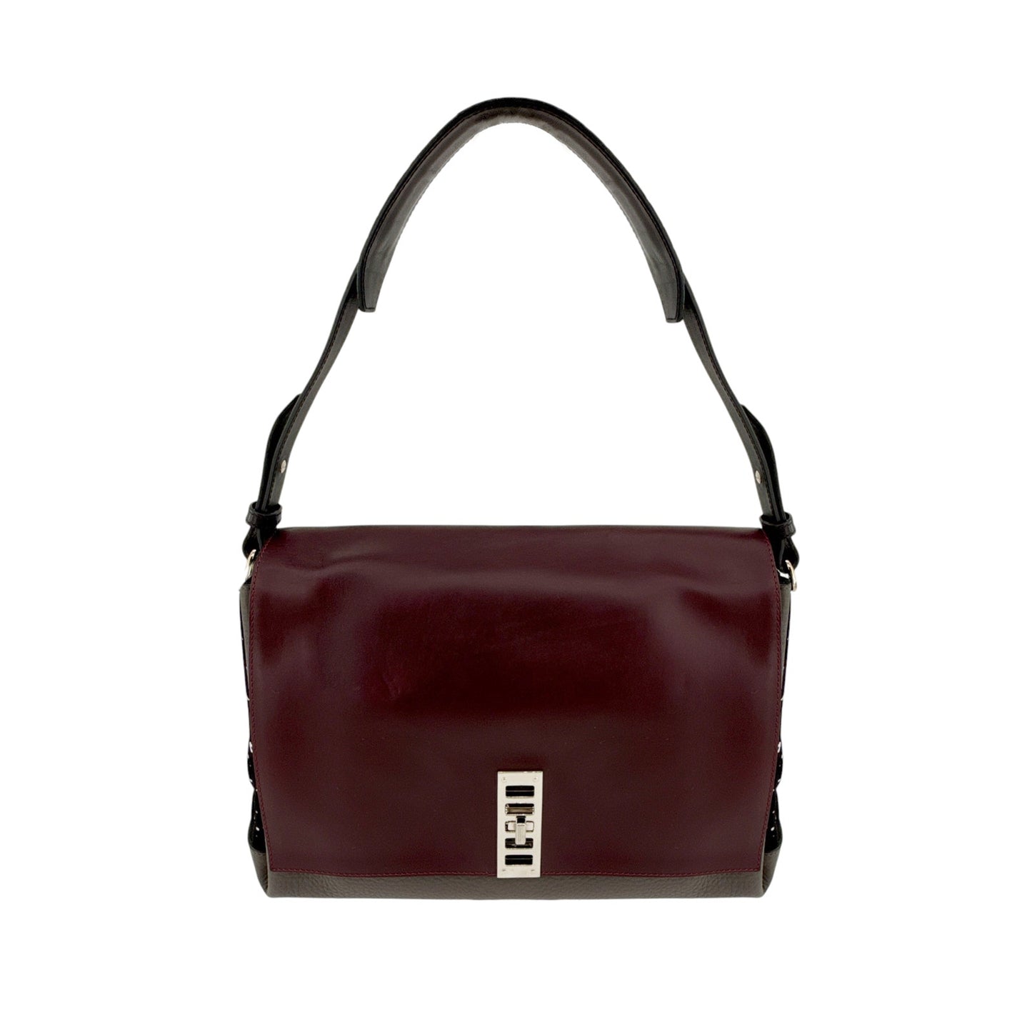 PROENZA SCHOULER PS Elliot Calfskin Shoulder Bag in Burgundy