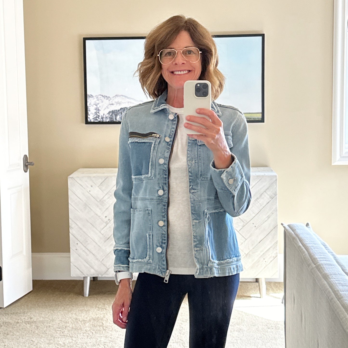 ZADIG & VOLTAIRE Kick Destroy Denim Jacket XS