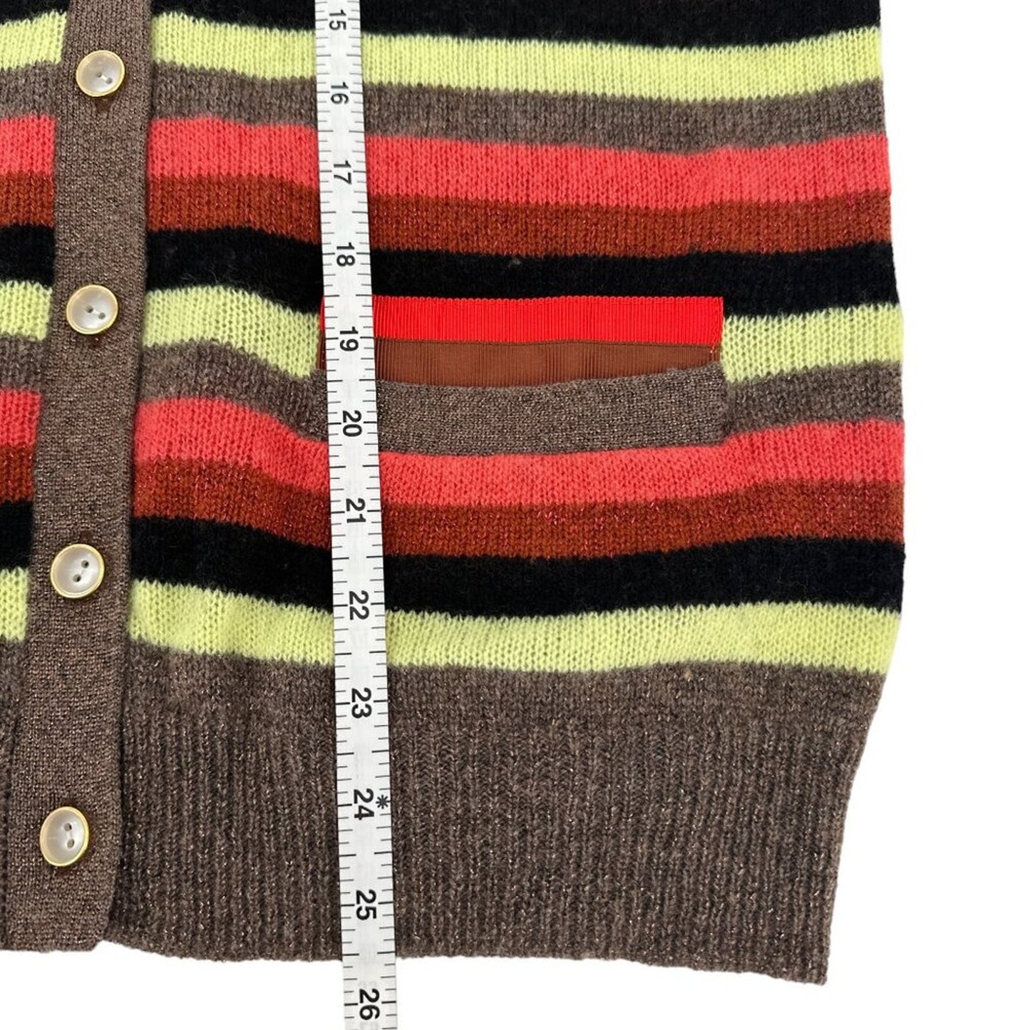 LE SUPERBE Boyfriend Sweater in Bright Stripe S