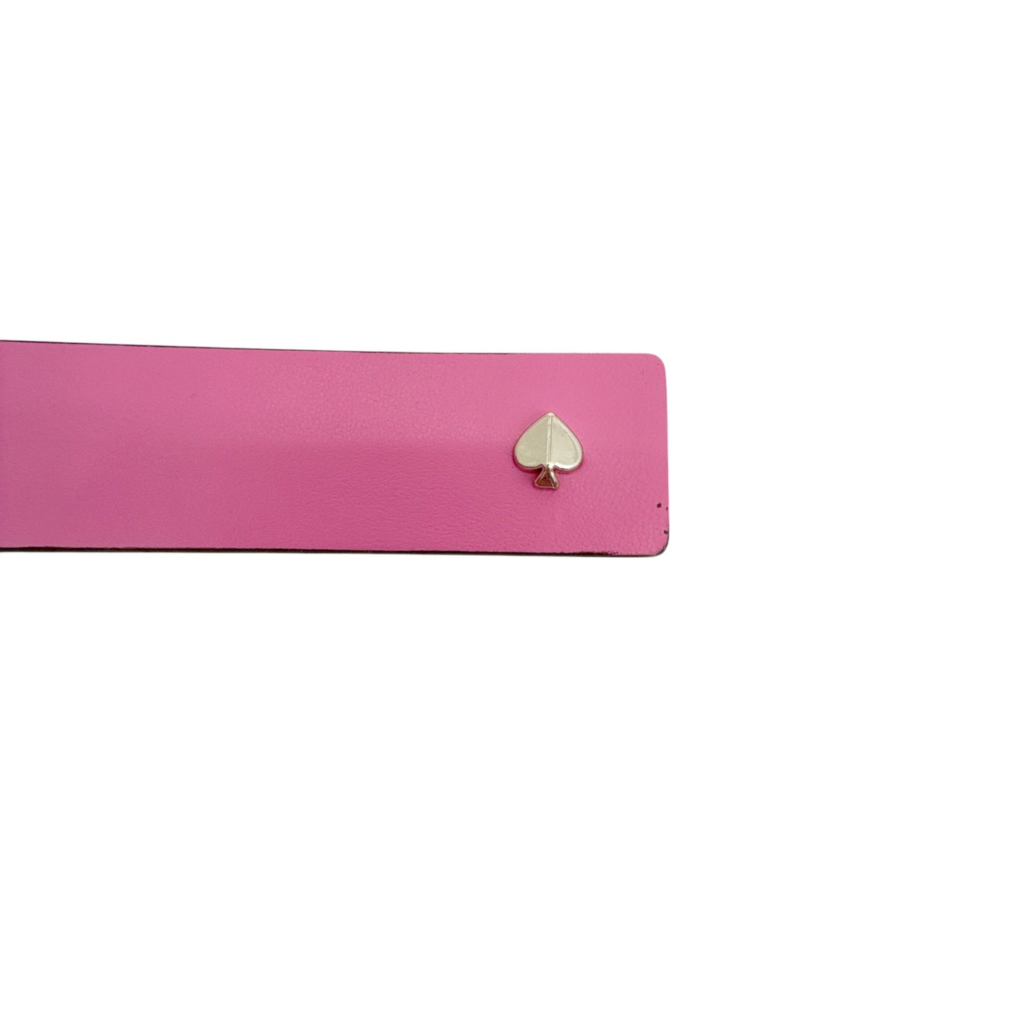 KATE SPADE New York Spade Belt in Rhododendron Grove / Pale Gold S