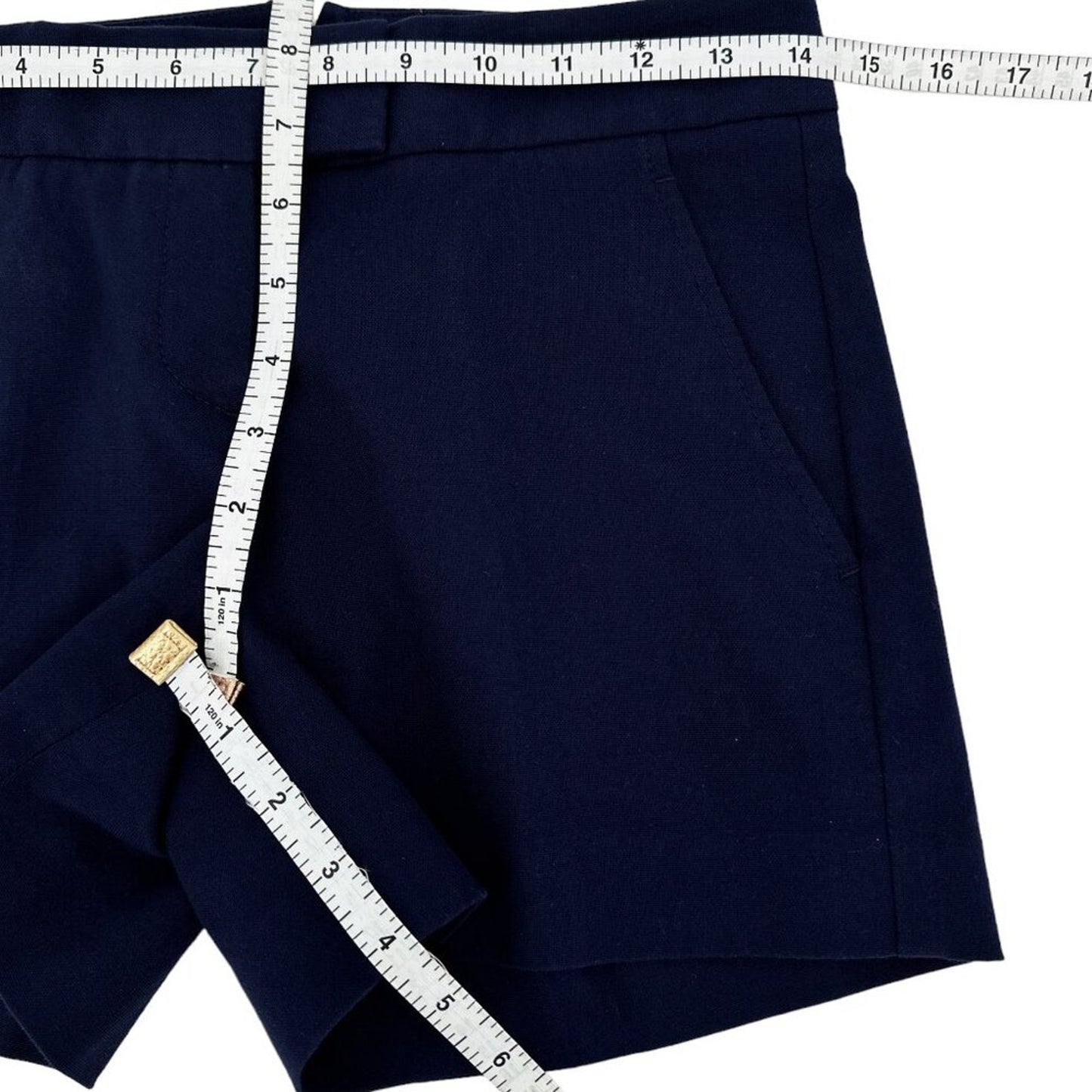 THEORY Lynie Stretch Canvas Short Navy 00