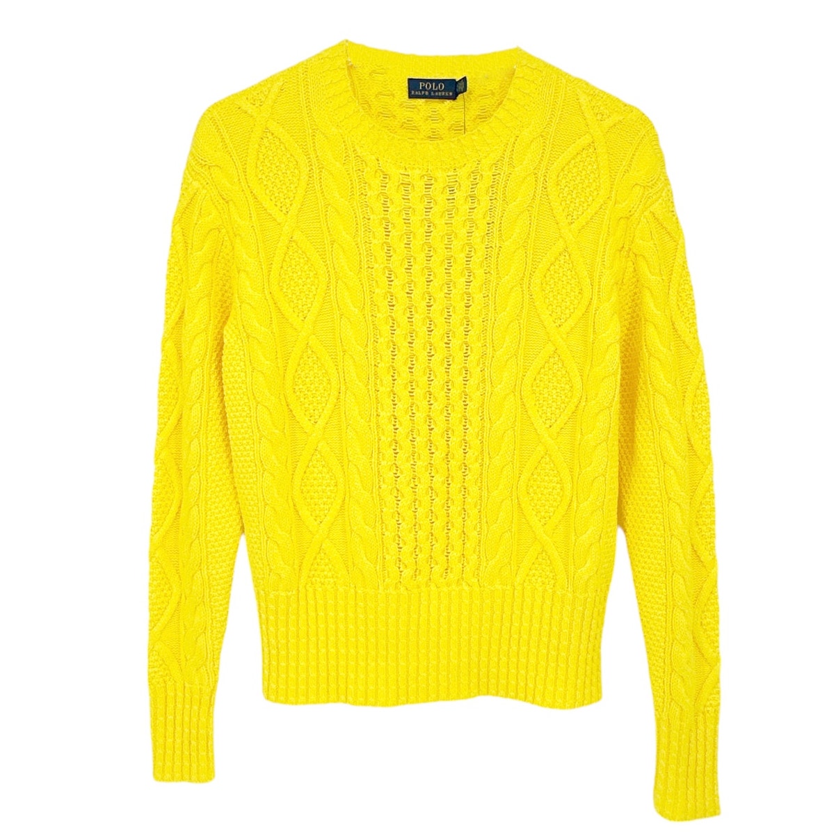 RALPH LAUREN Cable-Knit Cotton Jumper XS