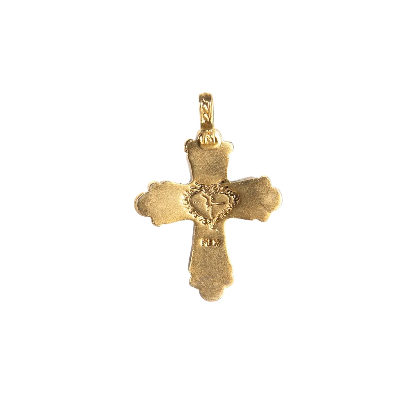 VIRGINS SAINTS & ANGELS VSA Maria Cross Medallion in Gold