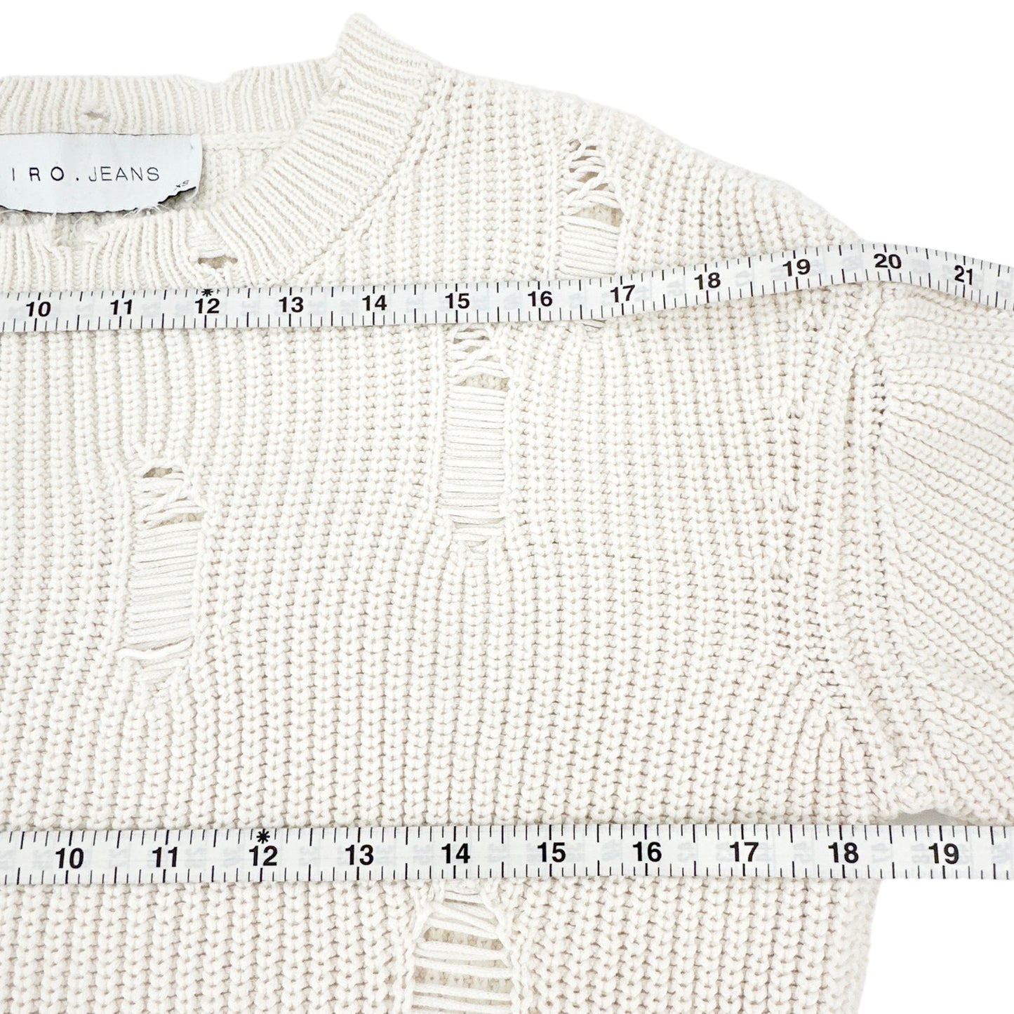 IRO Polxa Distressed Ribbed Sweater XS