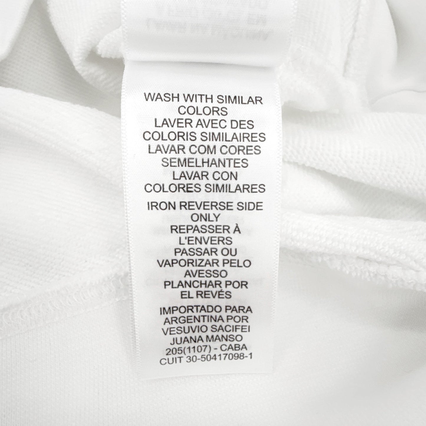 LACOSTE Classic Fit Crewneck Sweatshirt in White S