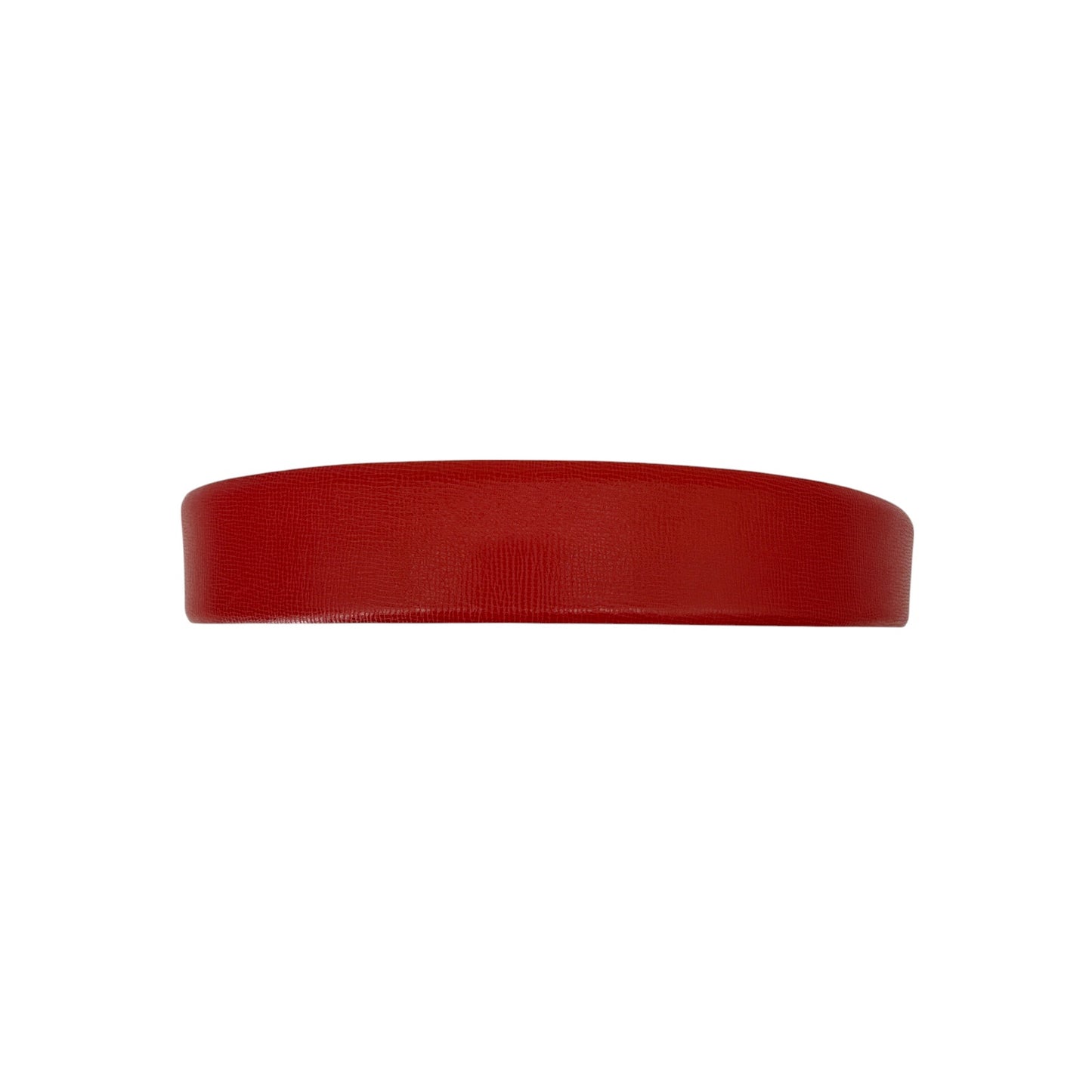 Jil SANDER Leather Belt with Leather Buckle in Red XS