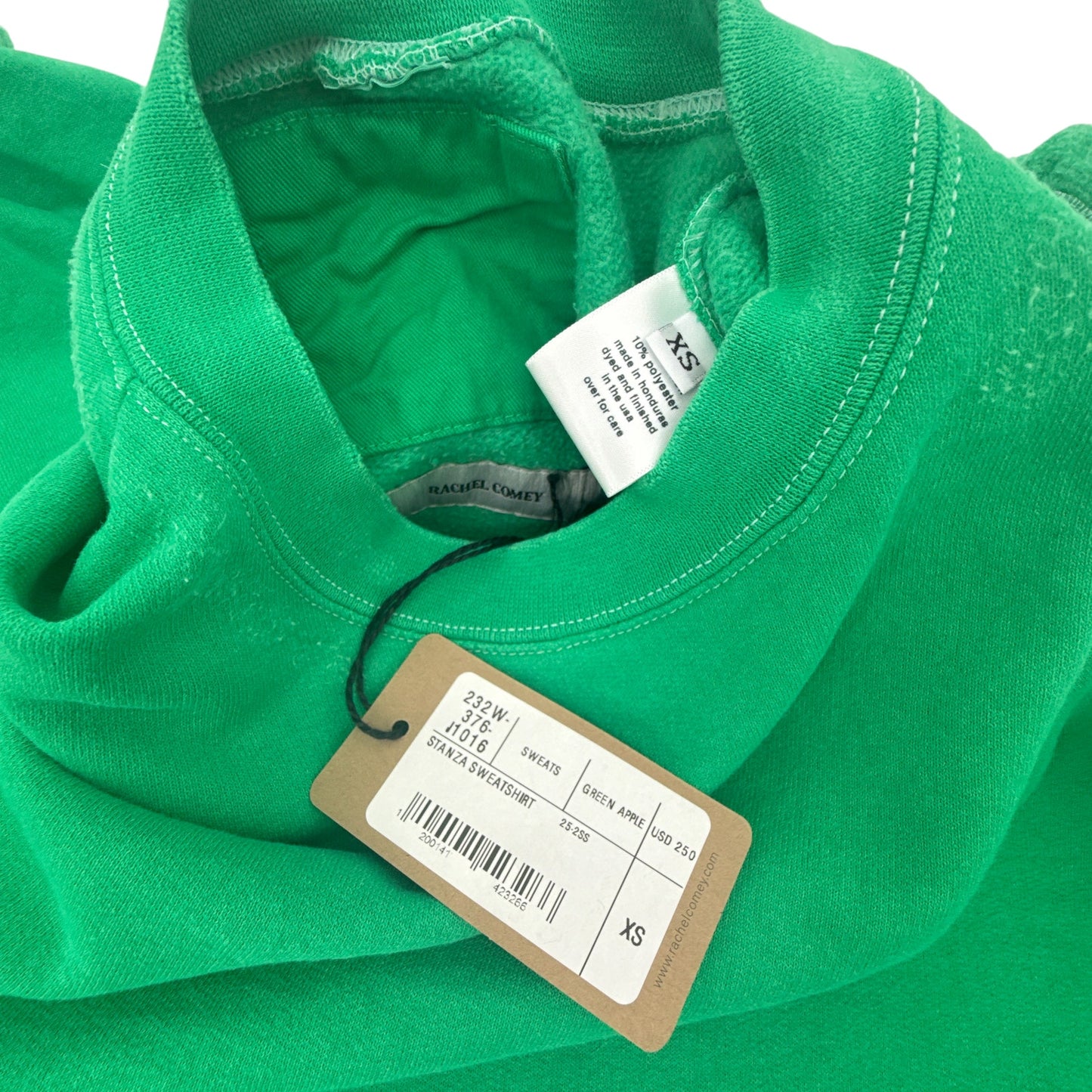 RACHEL COMEY Stanza Sweatshirt in Green Apple XS