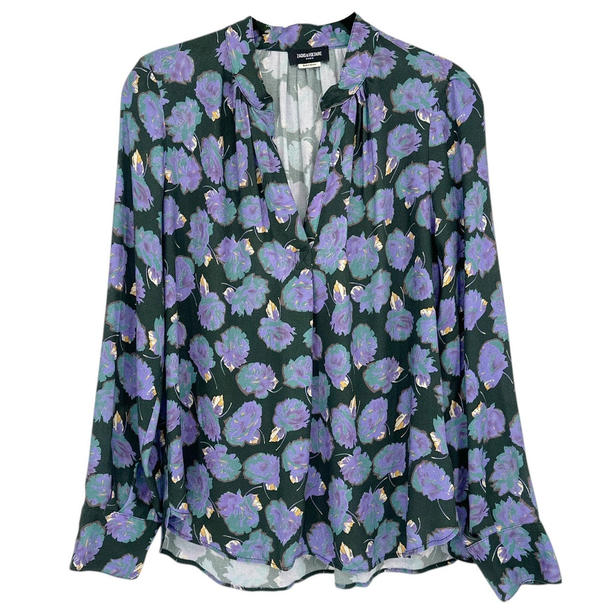 ZADIG & VOLTAIRE Tink Roses Top in Lavender XS