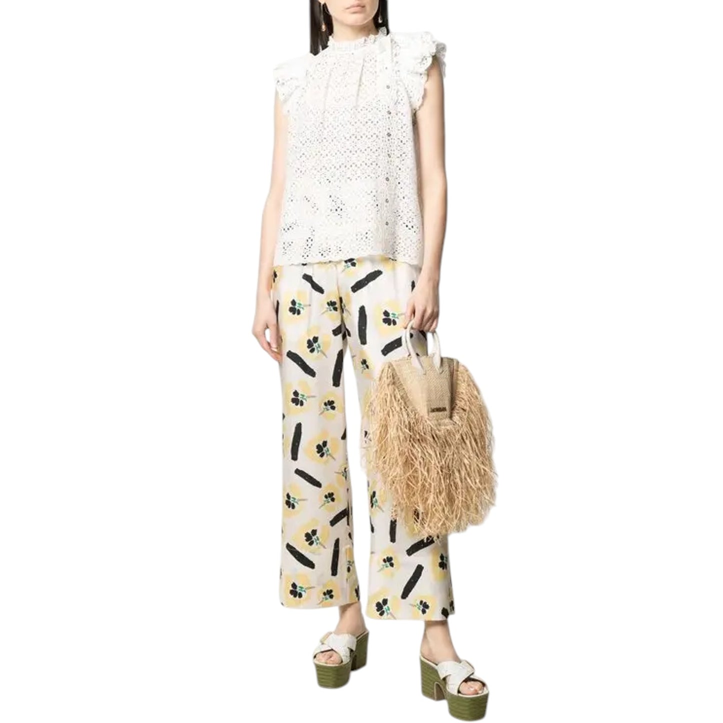 ULLA JOHNSON Grace Ruffle Sleeve Top 4|S
