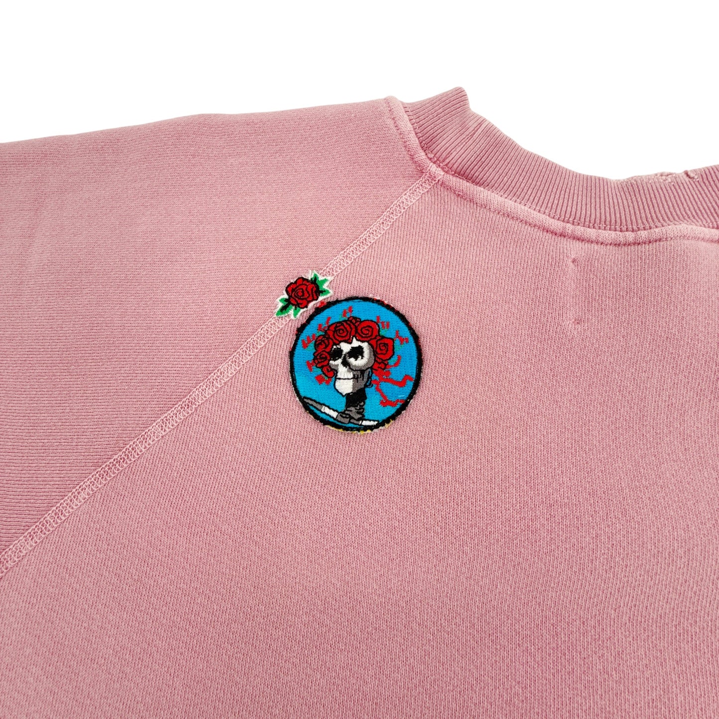 MADEWORN Grateful Dead Shrunken Sweatshirt in Petal M
