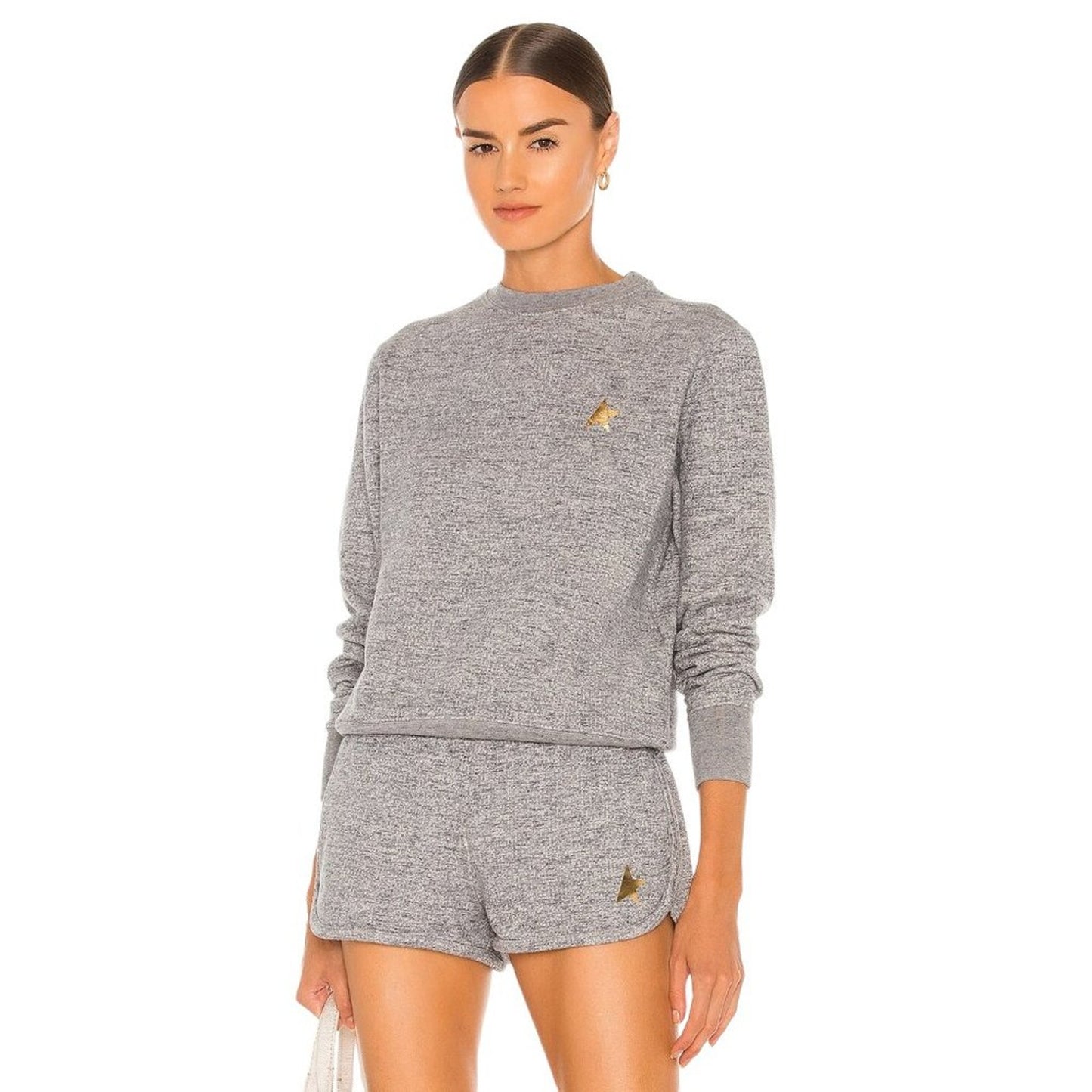 GOLDEN GOOSE Athena Star Sweatshirt in Grey XS