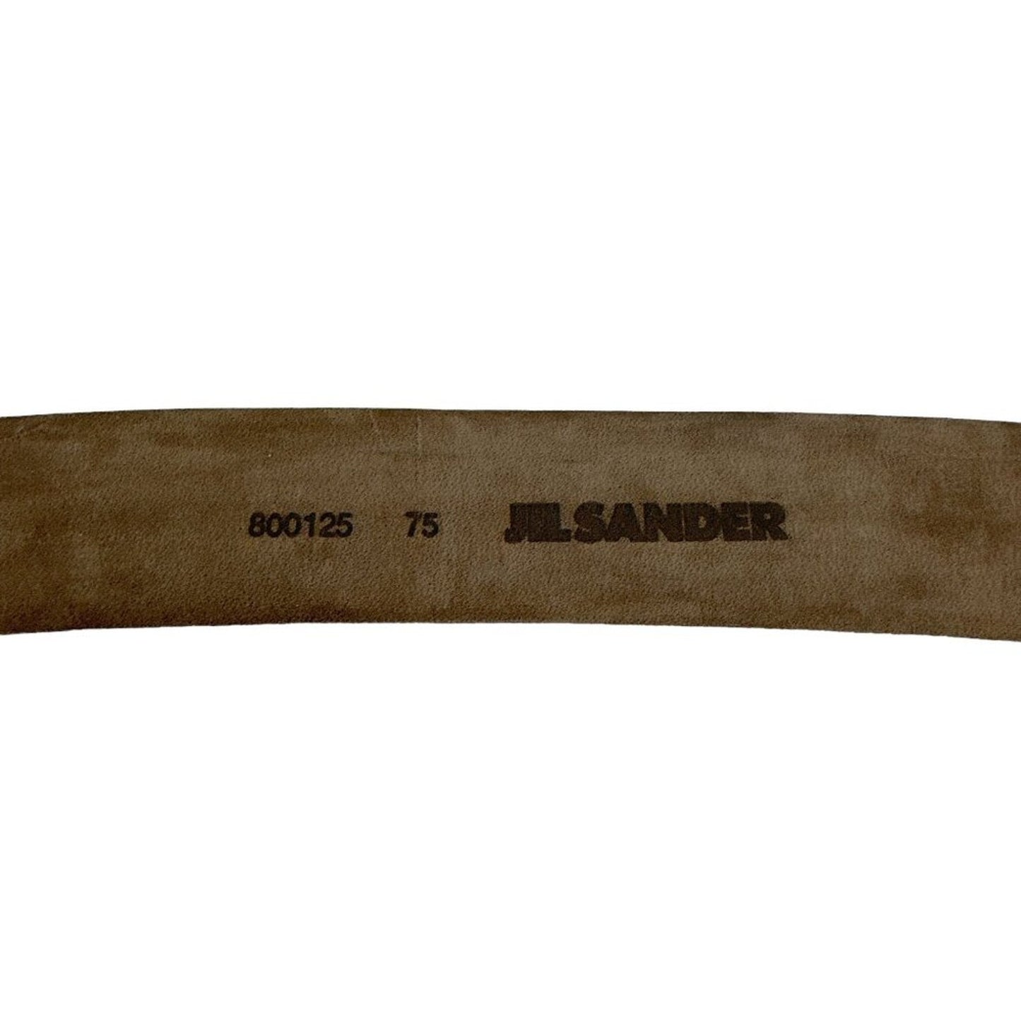 Jil SANDER Leather Belt with Leather Buckle in Red XS