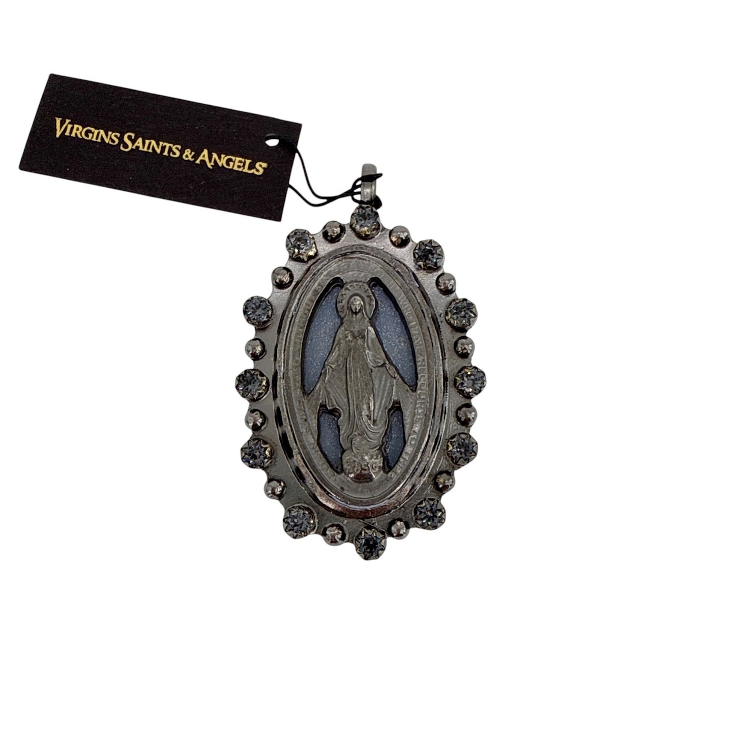 VIRGINS SAINTS & ANGELS VSA Milagrosa Medallion in Gunmetal
