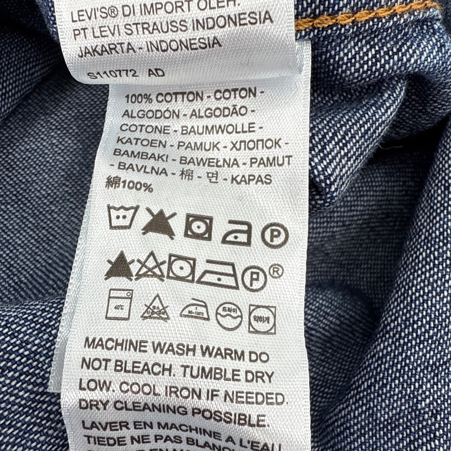 LEVI'S Iconic Western Shirt in Air Space 3 S