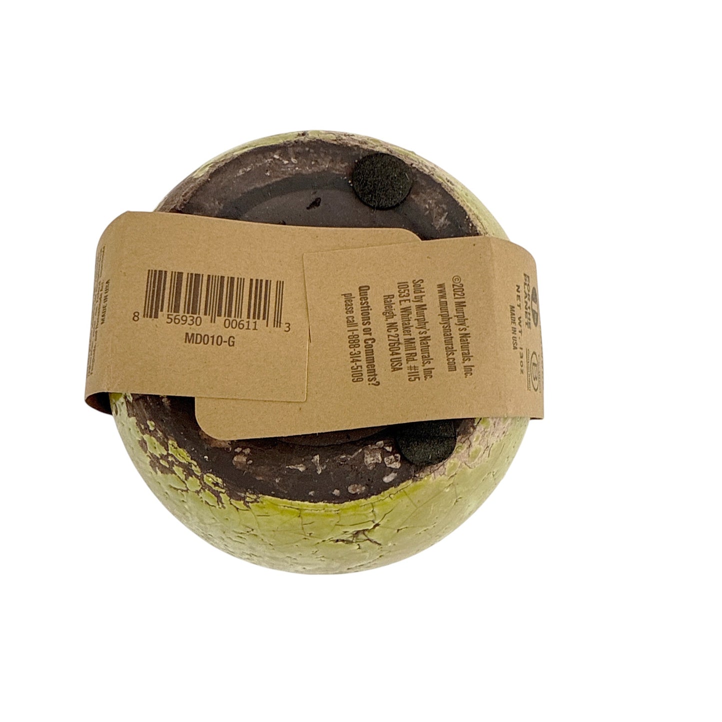 MURPHY's Naturals Mosquito Repellent Ceramic Garden Candle in Green