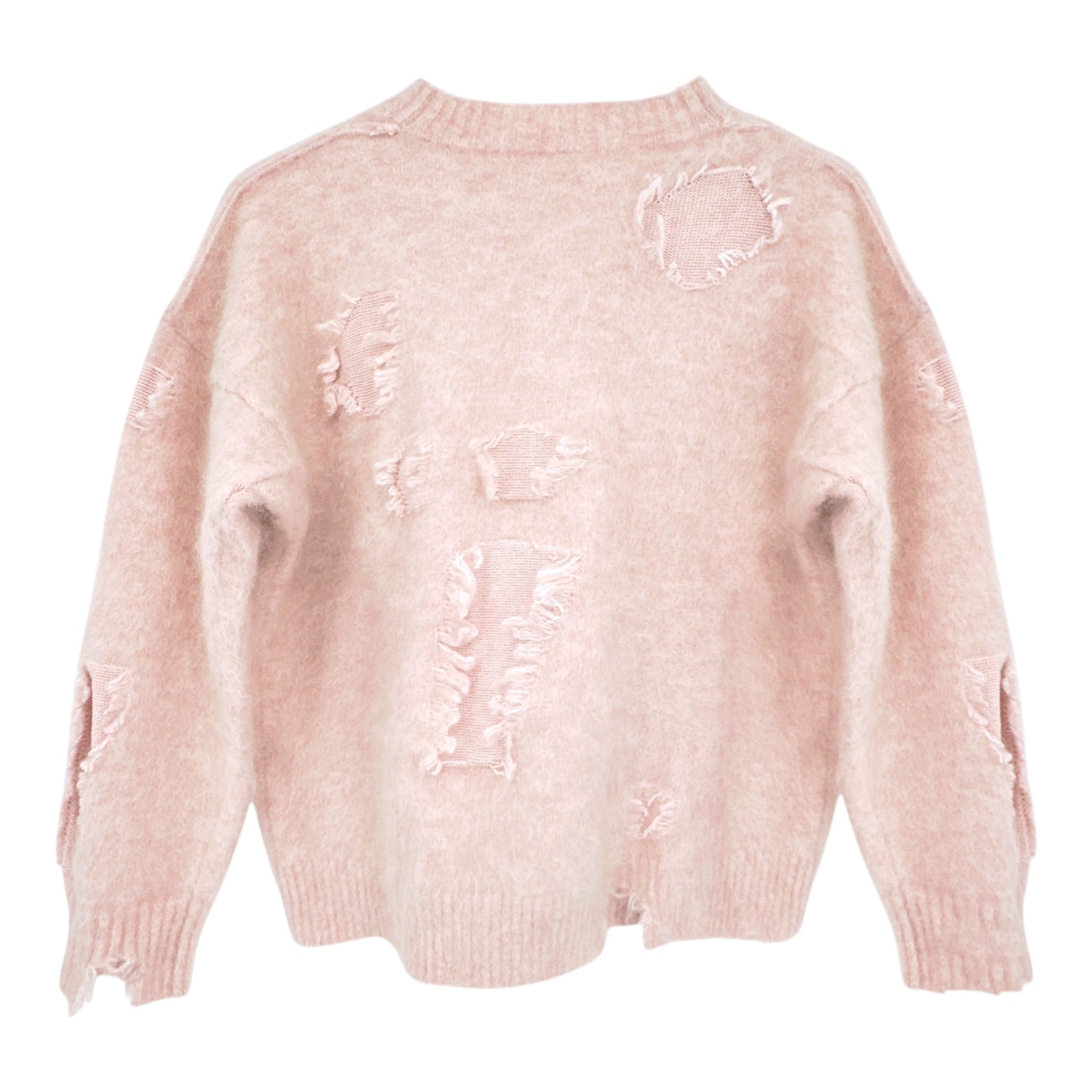 R13 Shrunken Deconstructed Crewneck Sweater M