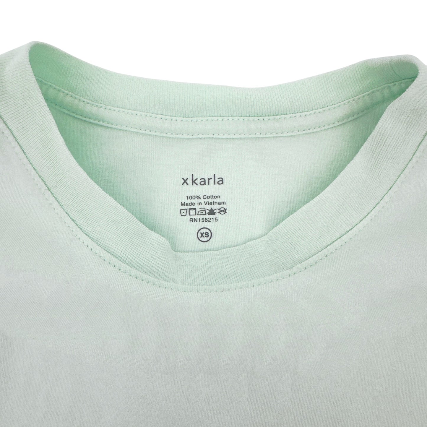HANES X KARLA The Classic Tee in Neo Mint XS