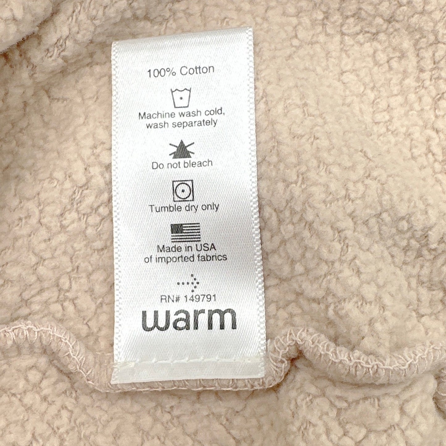 WARM FUN Half Undone Sweatpants in Tan XS
