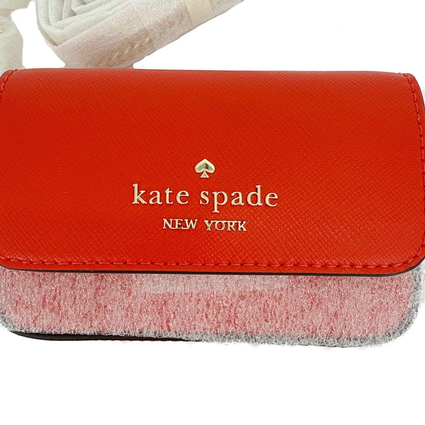 KATE SPADE New York Madison Card Case Crossbody in Tomato Slice