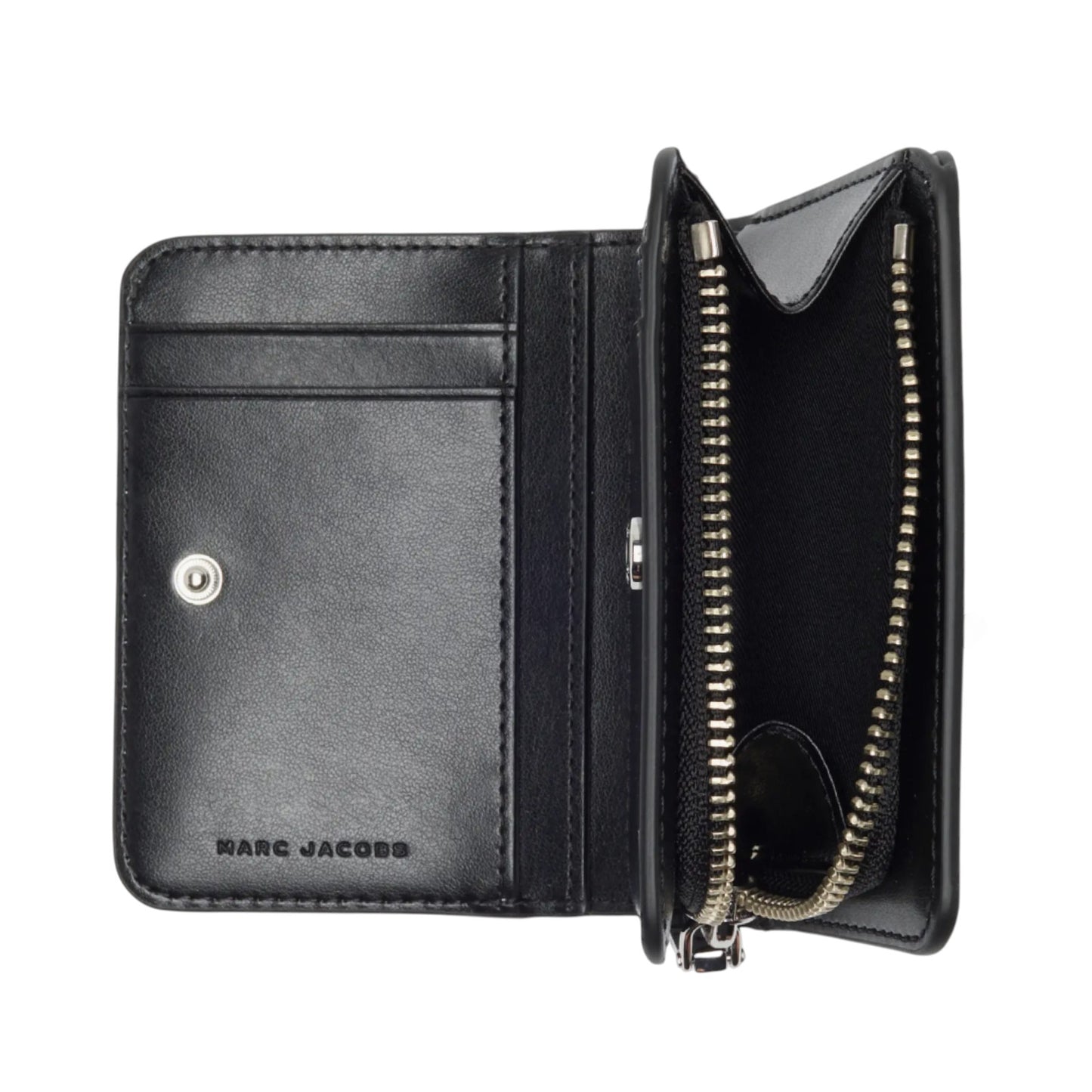 MARC JACOBS Mini Glitter Compact Wallet in Silver