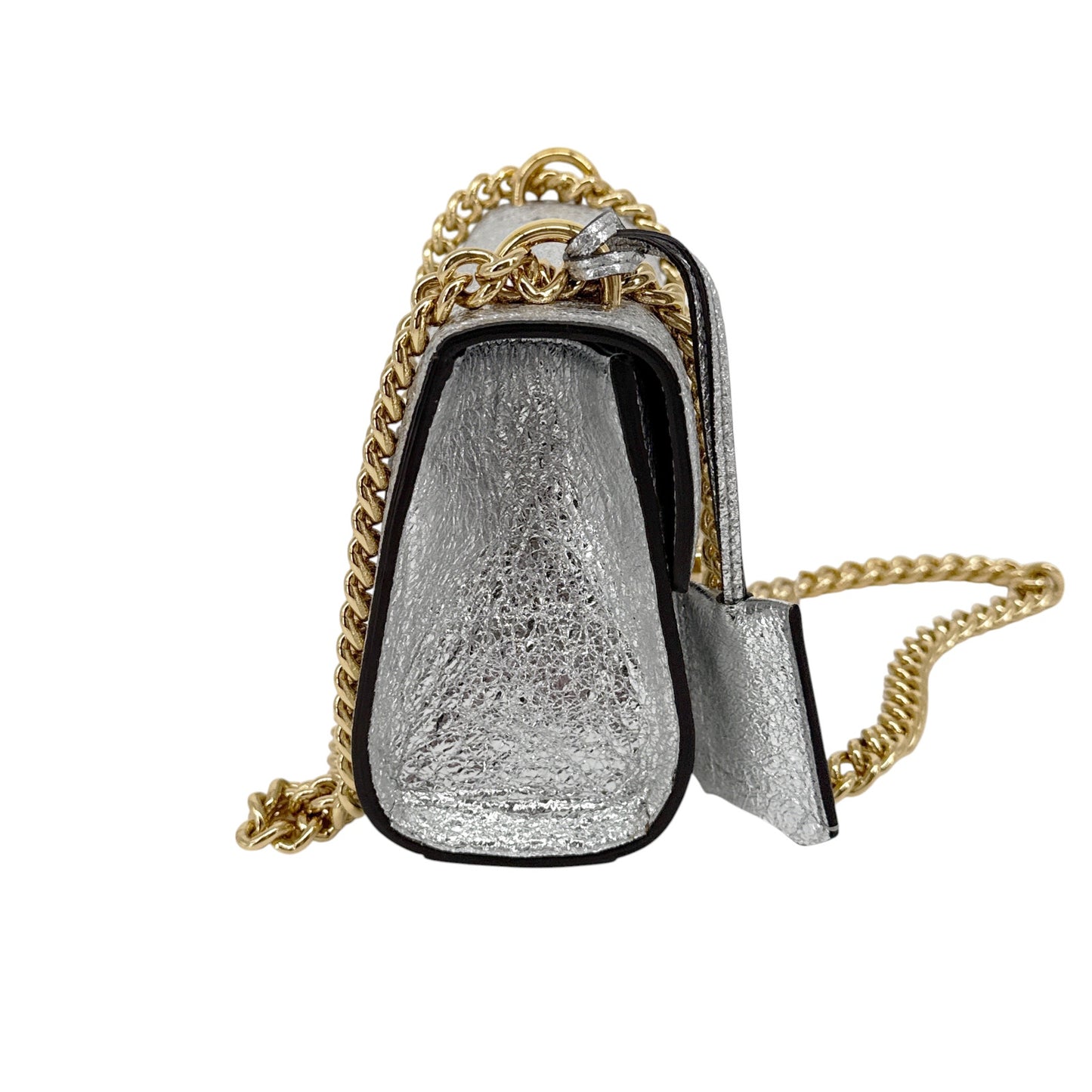 GUCCI Padlock Bag in Metallic Silver