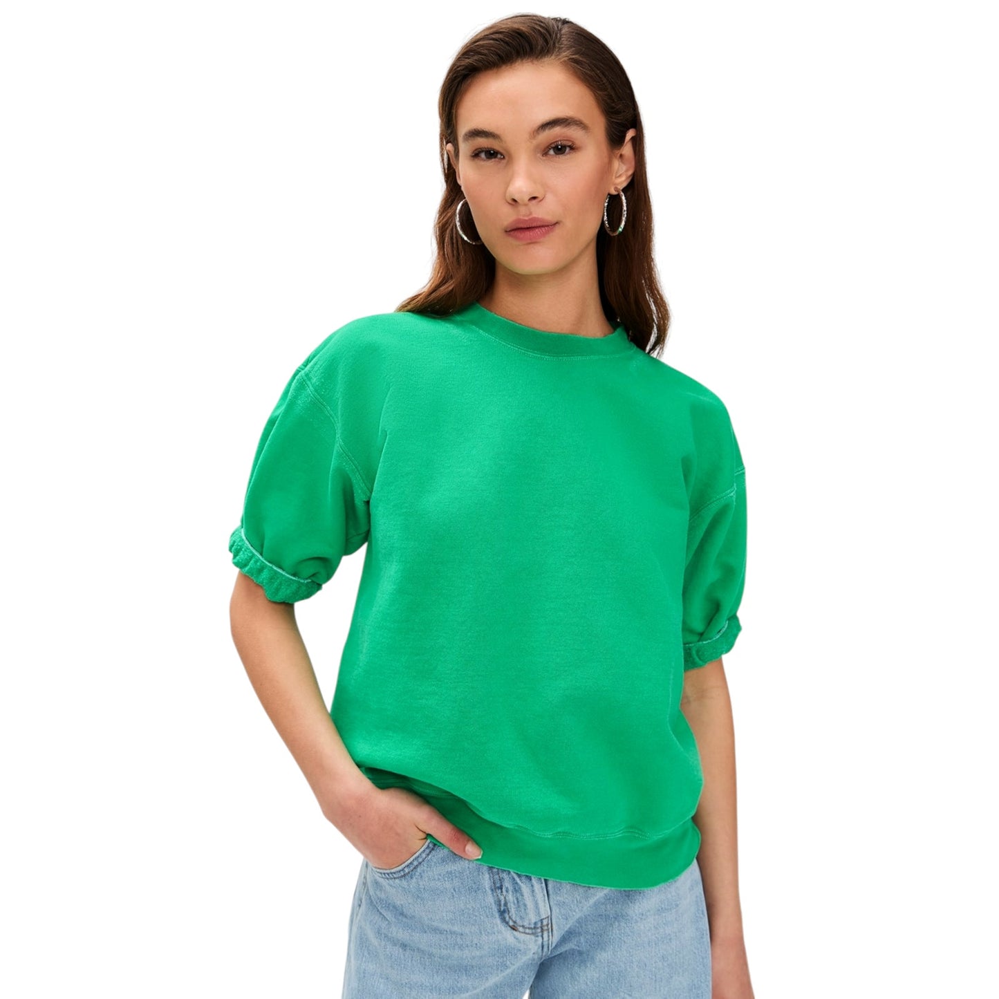 RACHEL COMEY Stanza Sweatshirt in Green Apple XS
