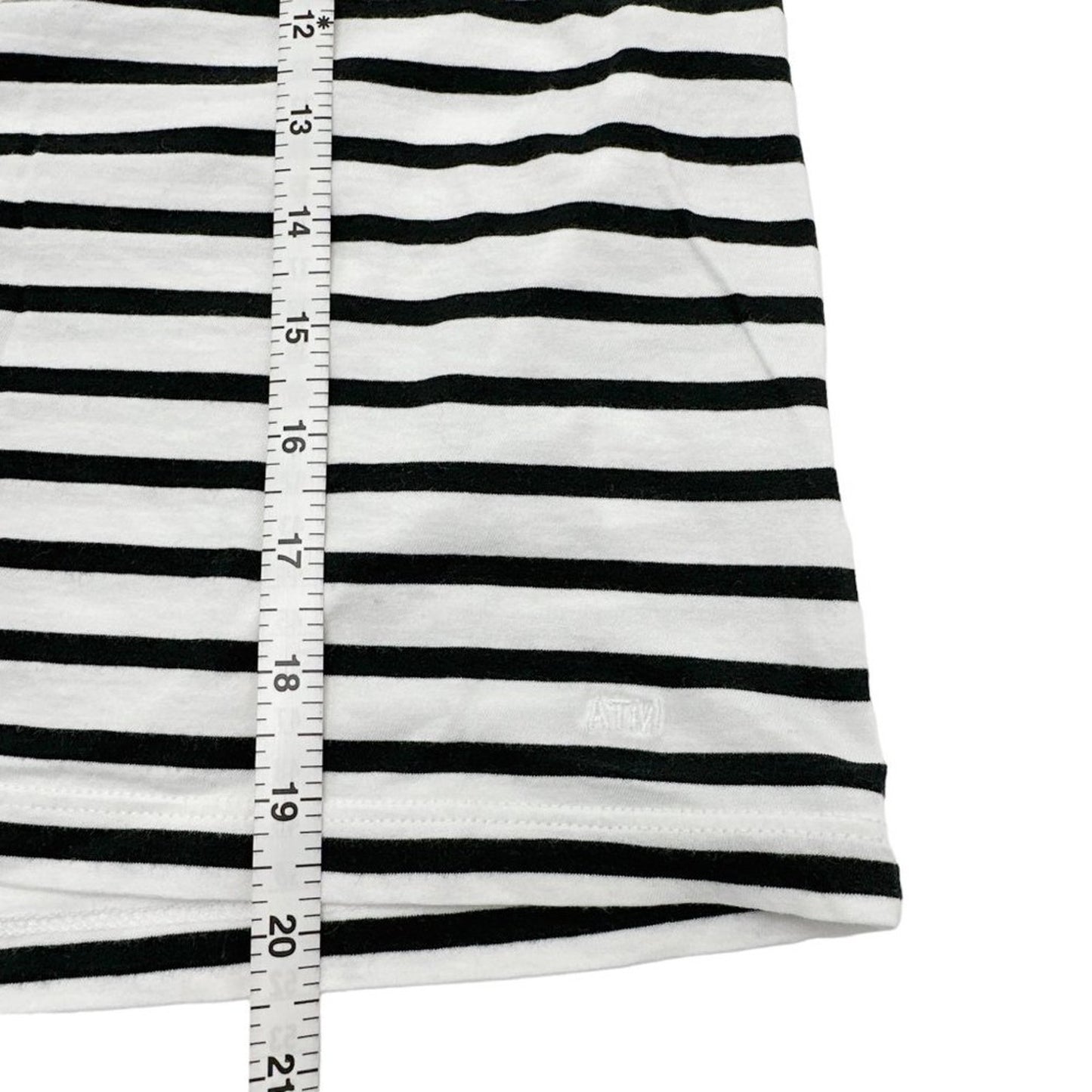ATM Anthony Thomas Melillo Classic Jersey Striped Short Sleeve Boy Tee XS