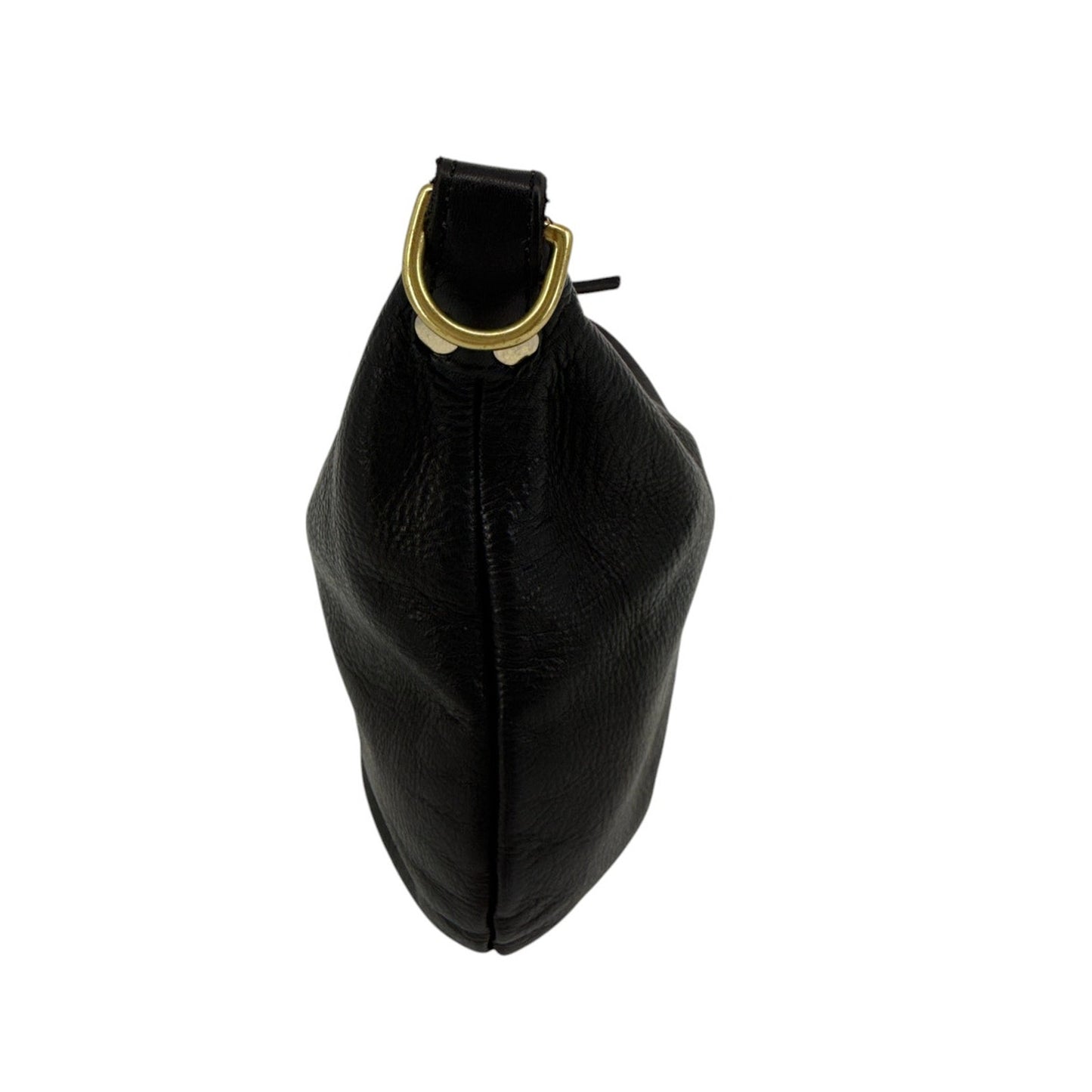 CLARE V. Moyen Messenger in Relaxed Black with Braided Crossbody Strap