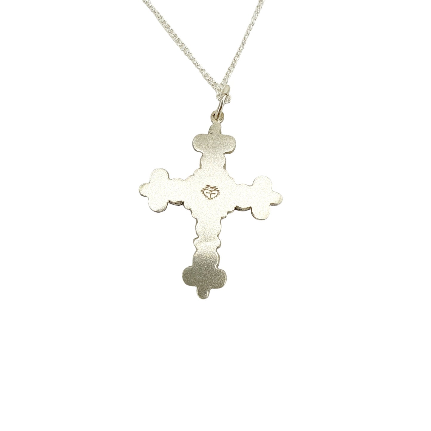 VIRGINS SAINTS & ANGELS VSA Addie Charm Necklace Silver & Pink