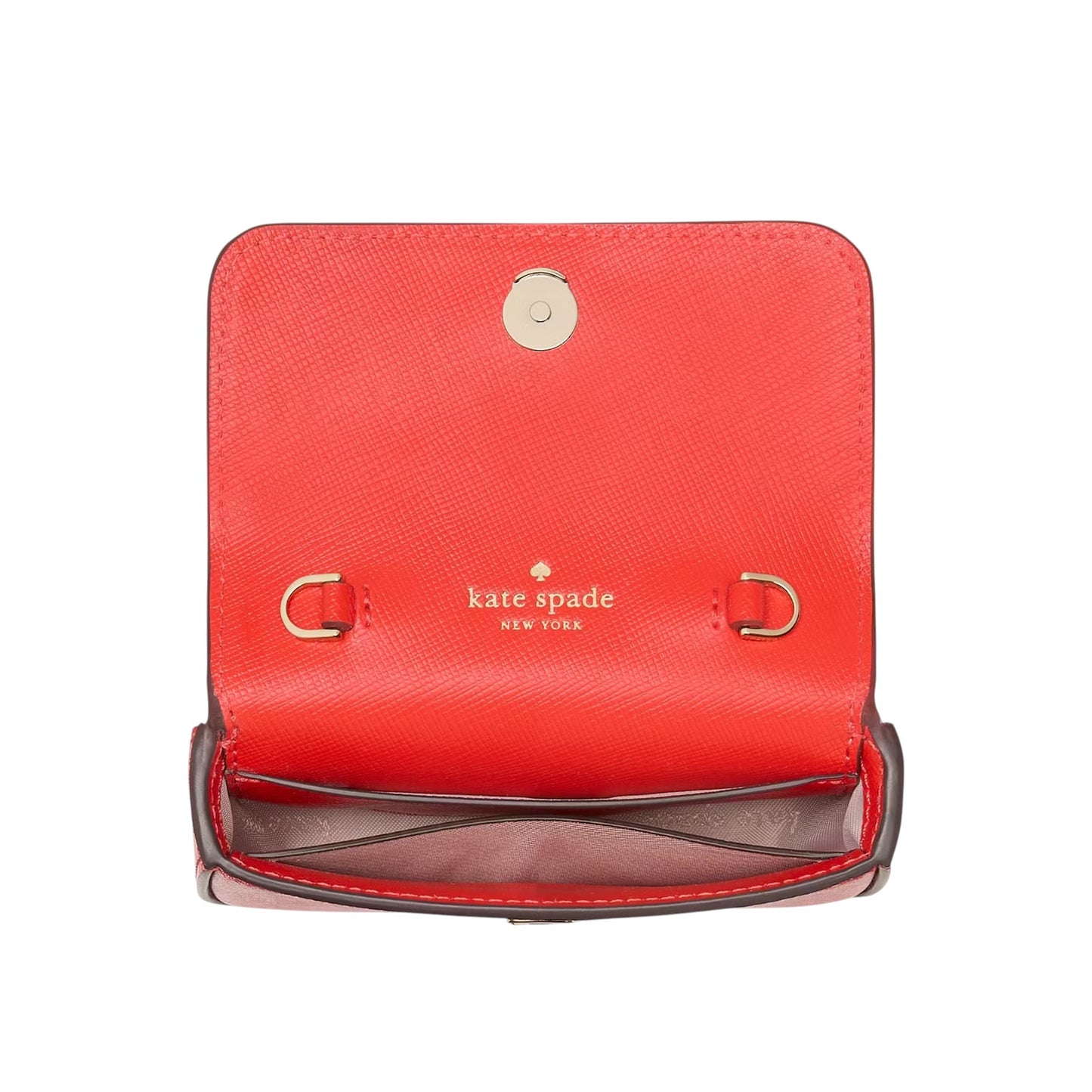 KATE SPADE New York Madison Card Case Crossbody in Tomato Slice