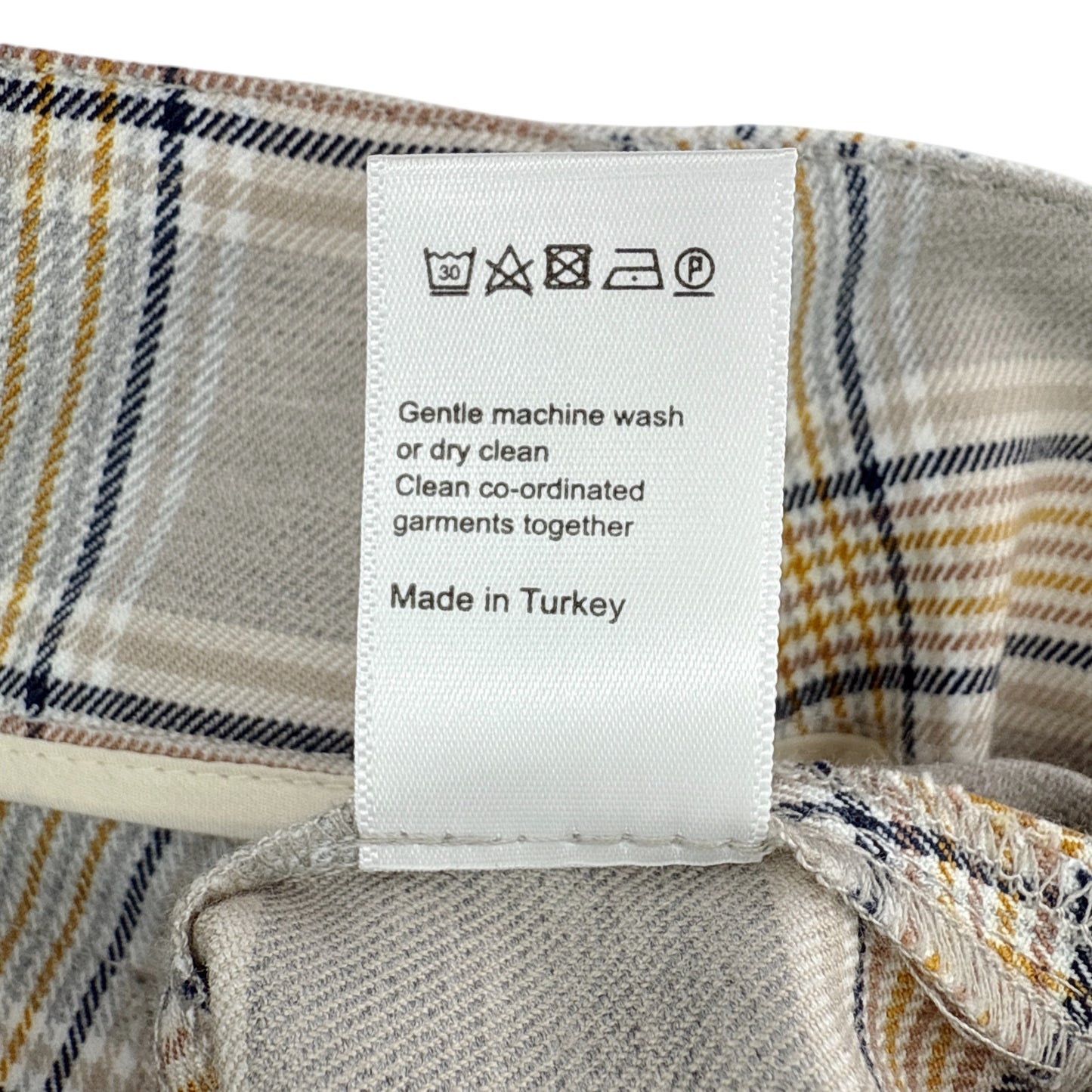 ME+EM Statement Check Super Wide Leg Trouser UK6|US2