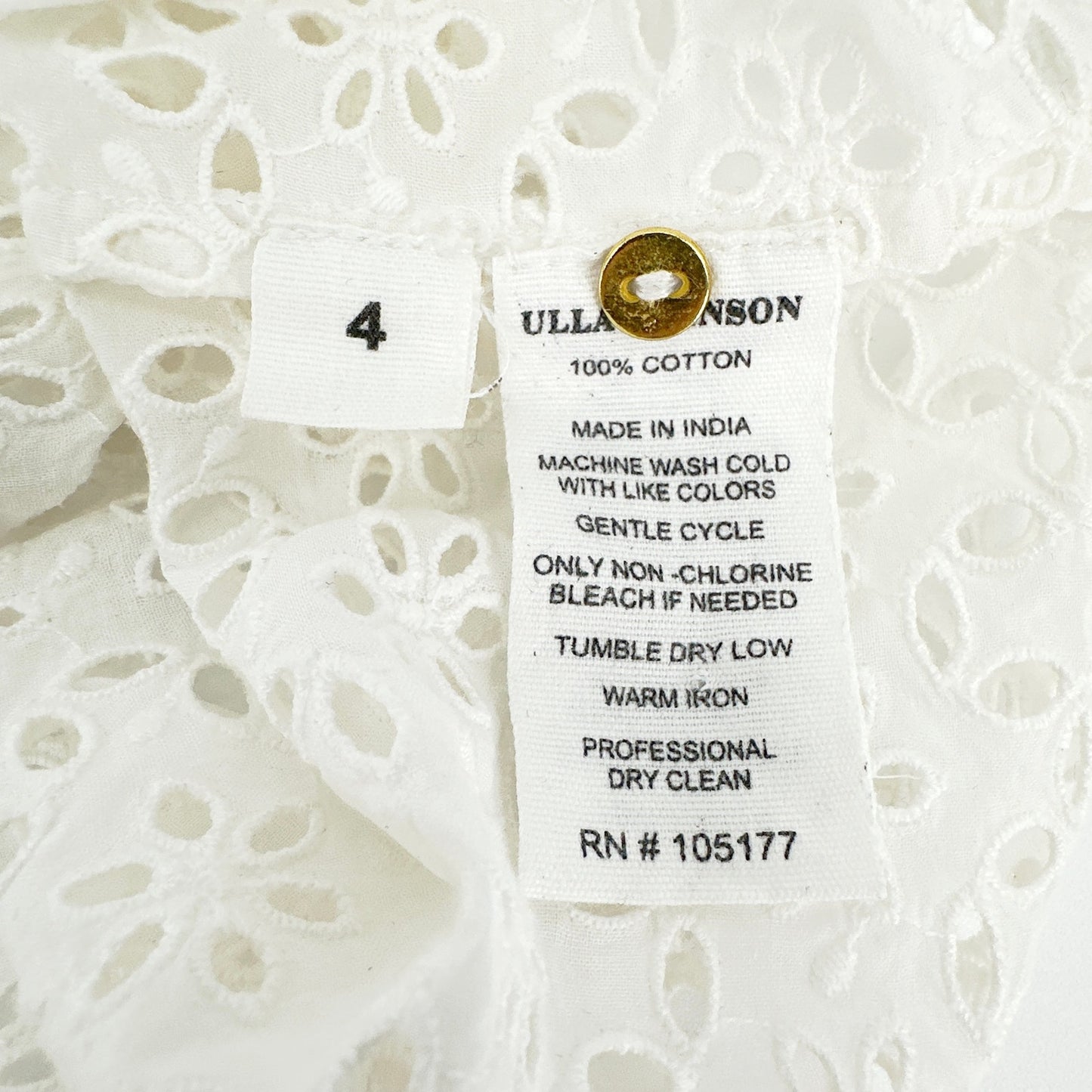 ULLA JOHNSON Grace Ruffle Sleeve Top 4|S